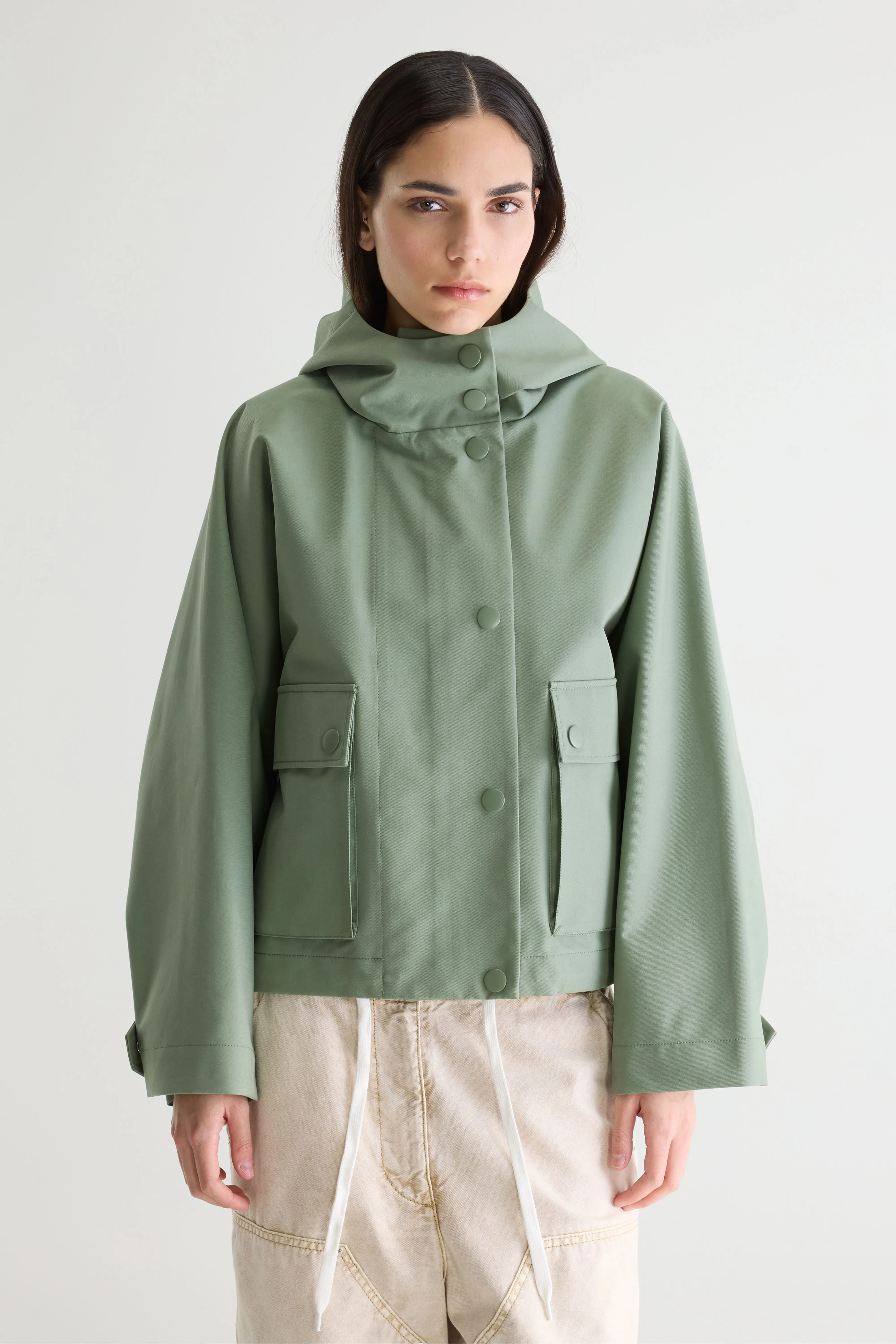 Jenna hooded jacket (261 / W / EUCALYPTUS) - Image 2