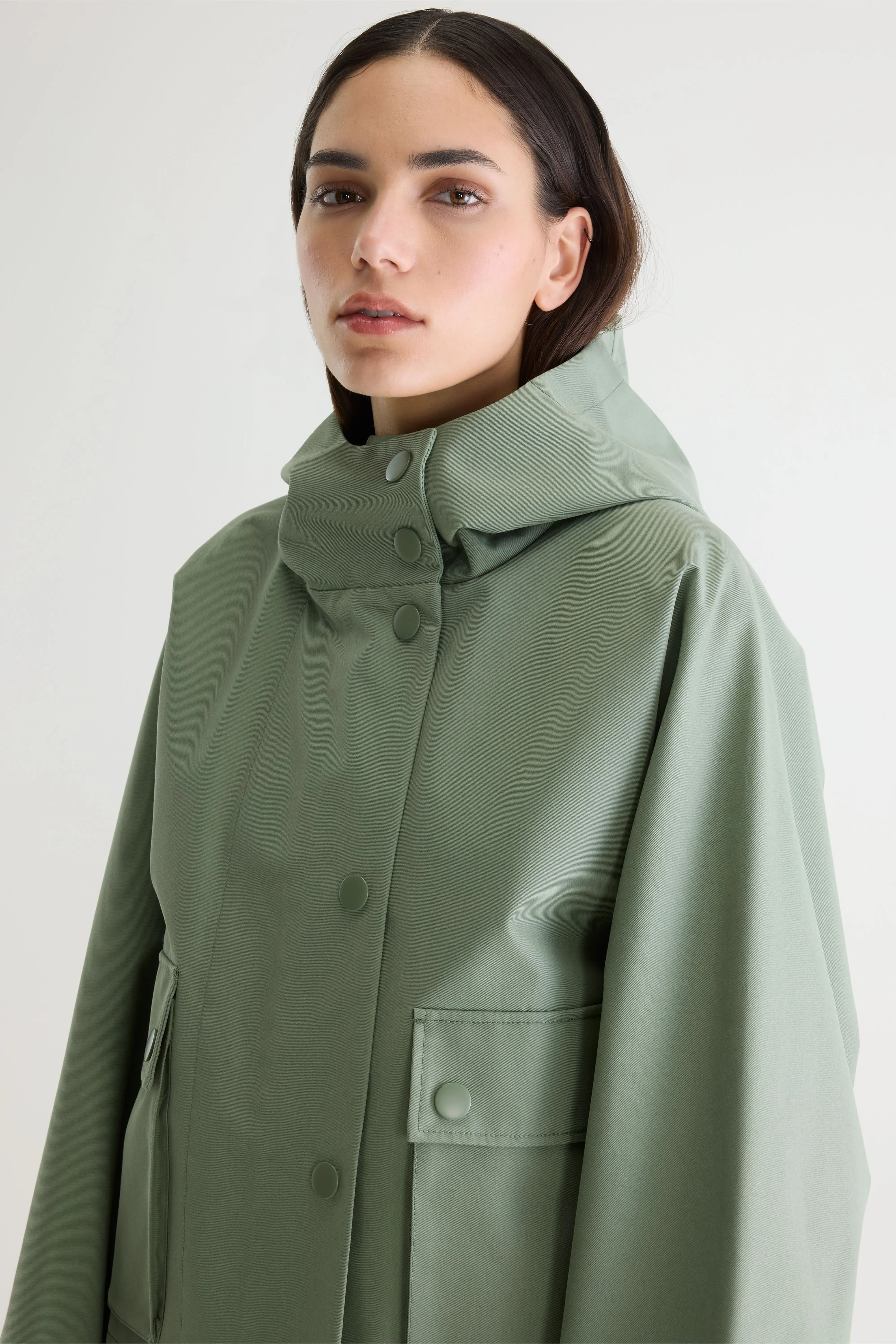 Jenna hooded jacket (261 / W / EUCALYPTUS) - Image 5