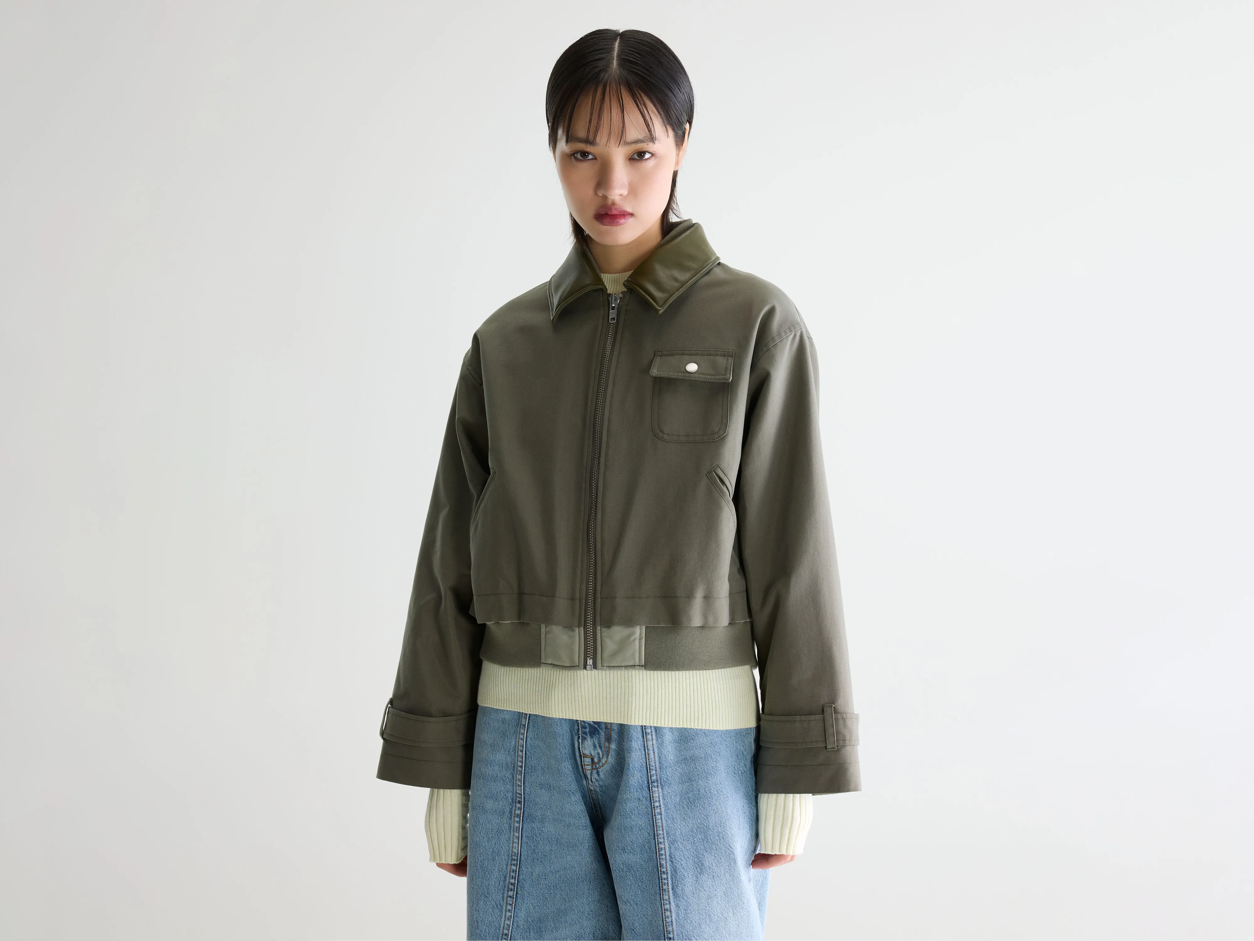 Jenner relaxed jacket (261 / W / SAGE) - Image 8