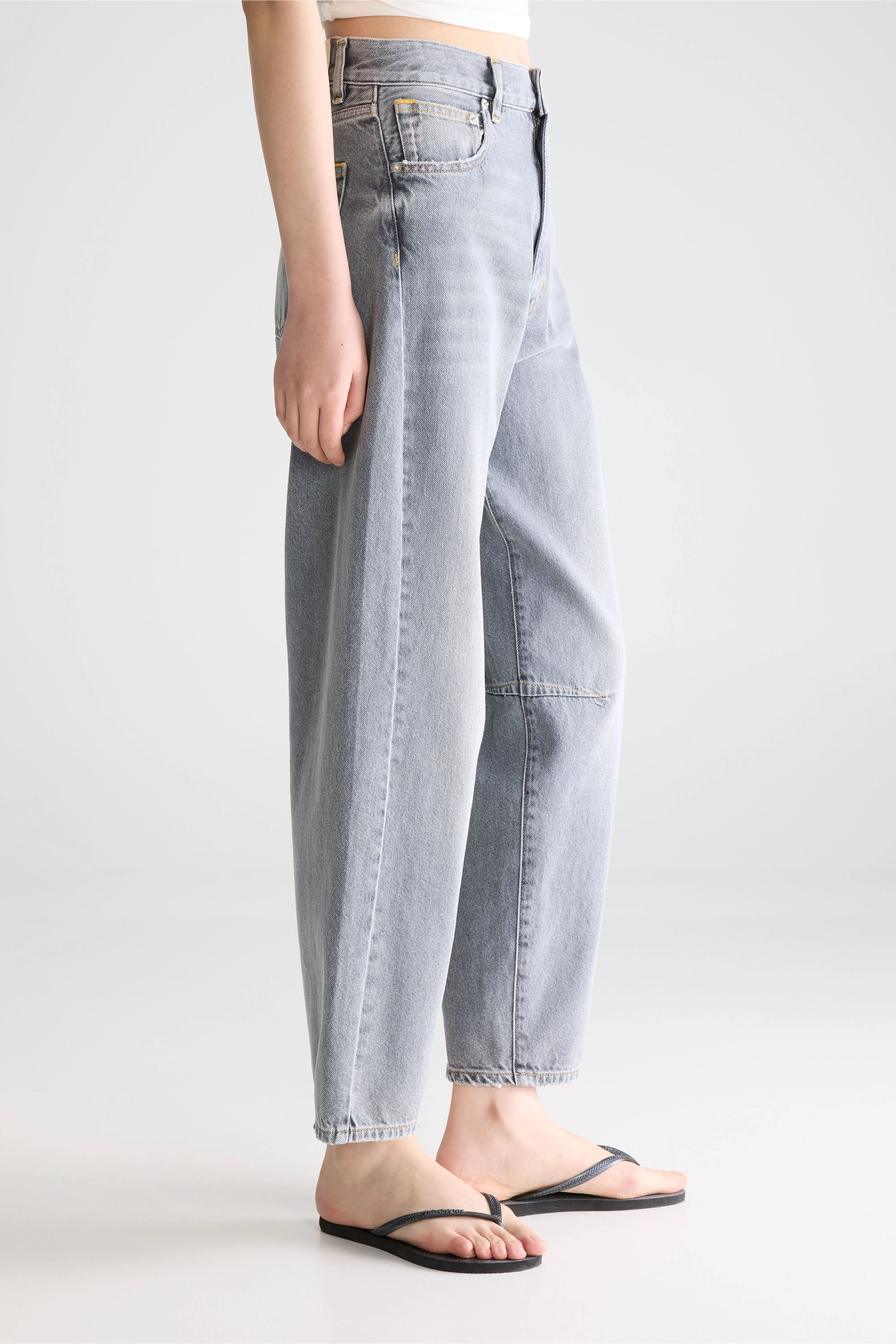Denim N. 82 - balloon jeans (261 / W / GREY BLEACH) - Image 5