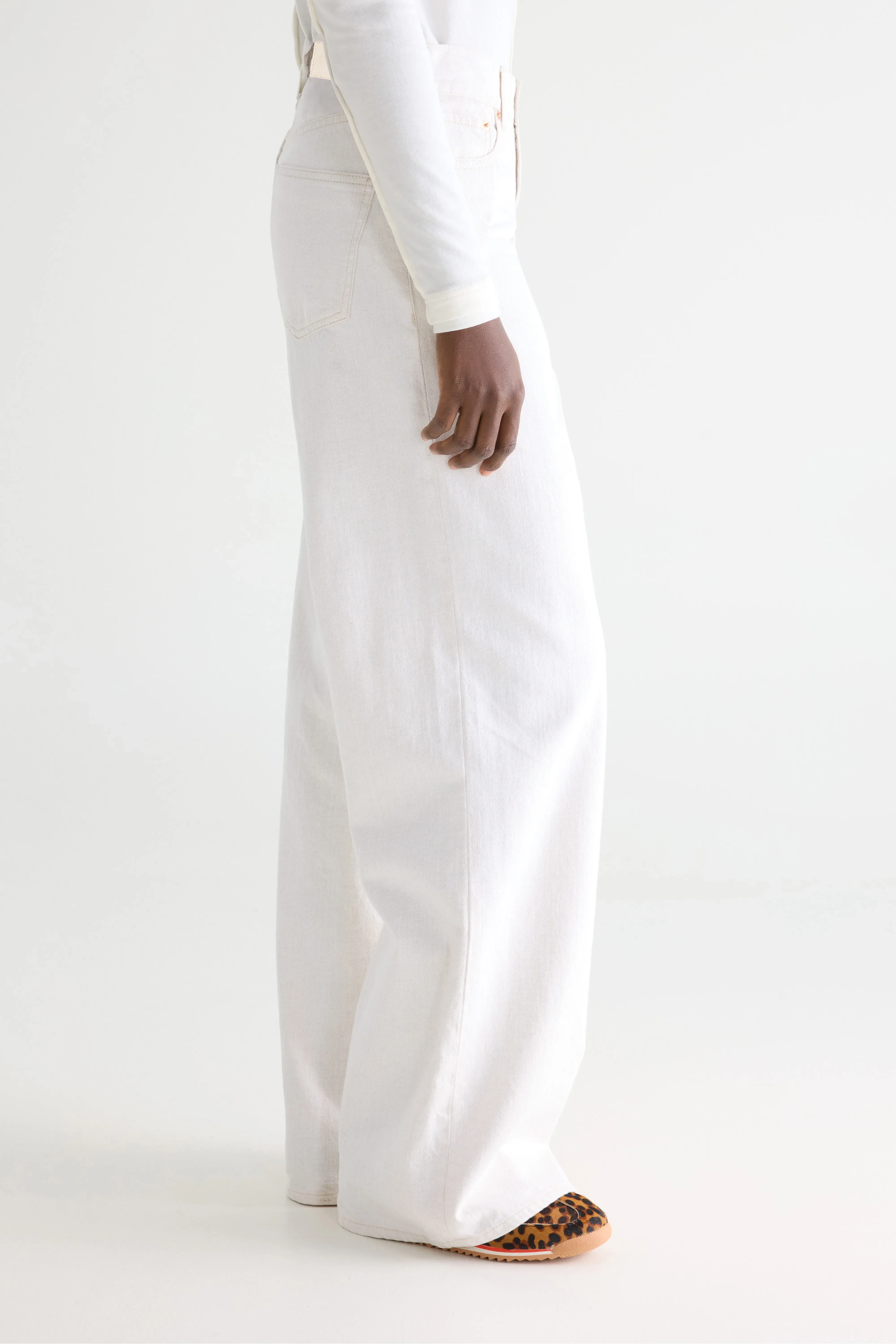 Denim N. 64 - Wide white jeans (242 / W / VINTAGE WHITE) - Image 4