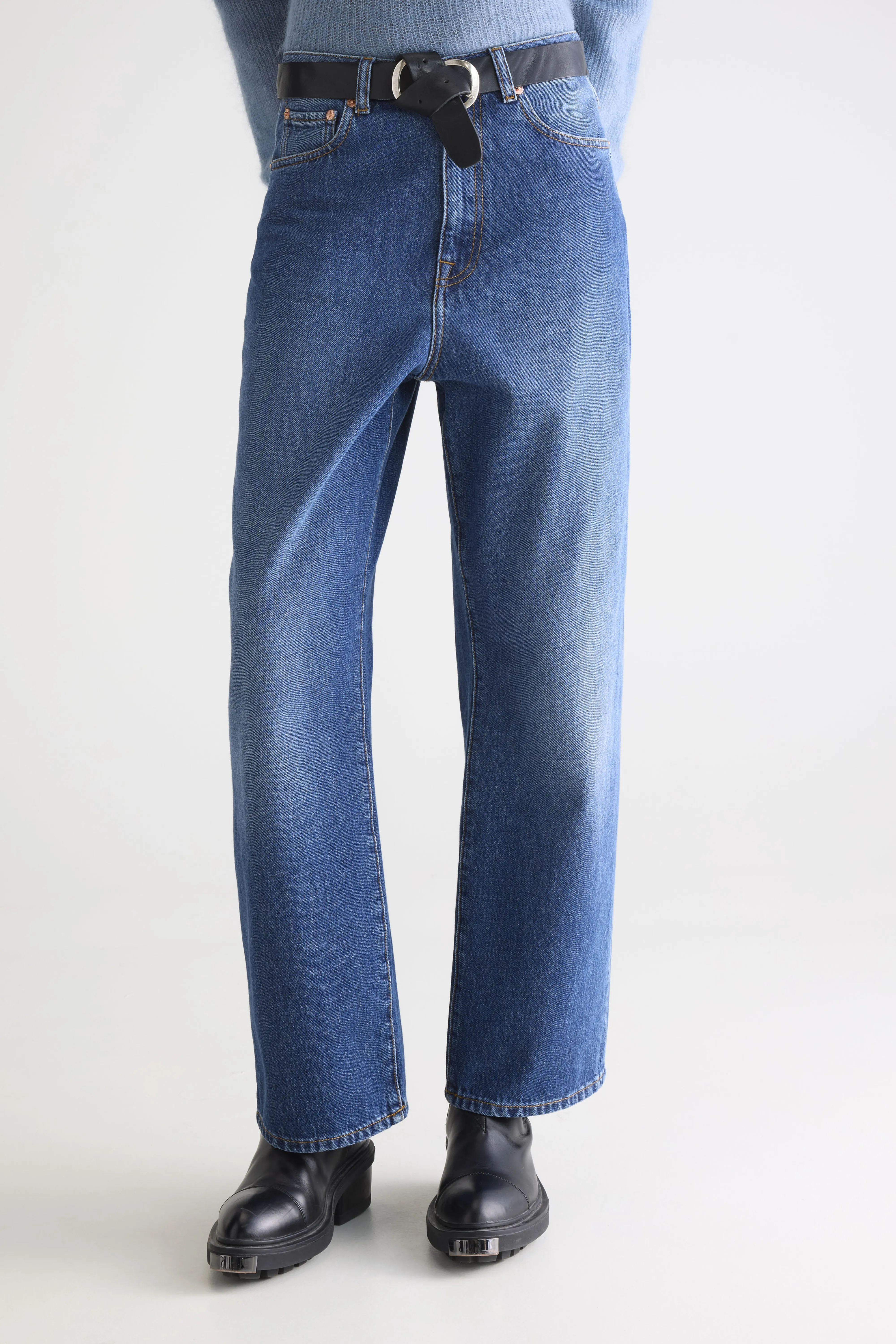 Denim N. 61 - Wide blue jeans (242 / W / STONE WASH) - Image 3