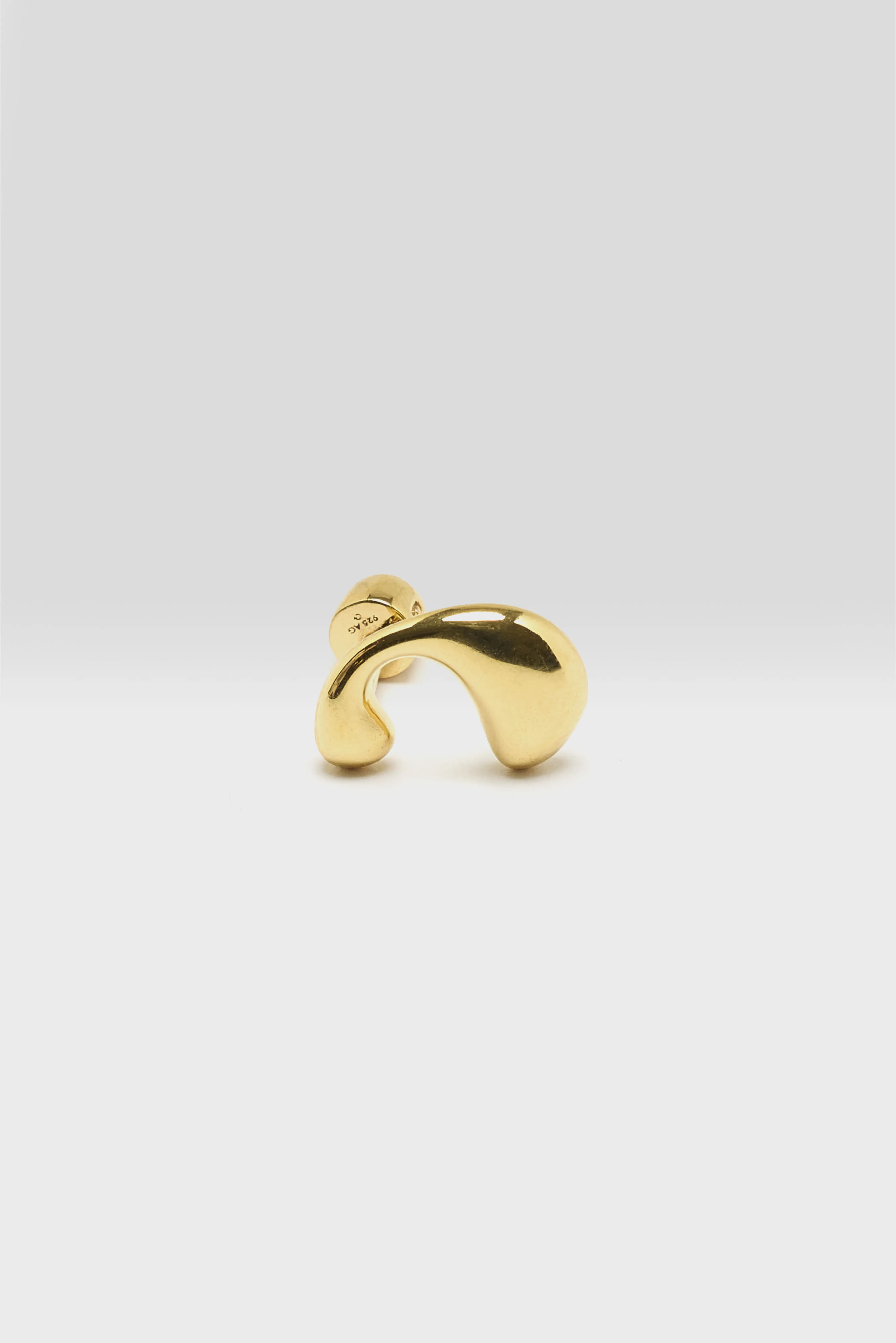 Dolphin Splash Stud Earring (261 / W / GOLD) - Image 2