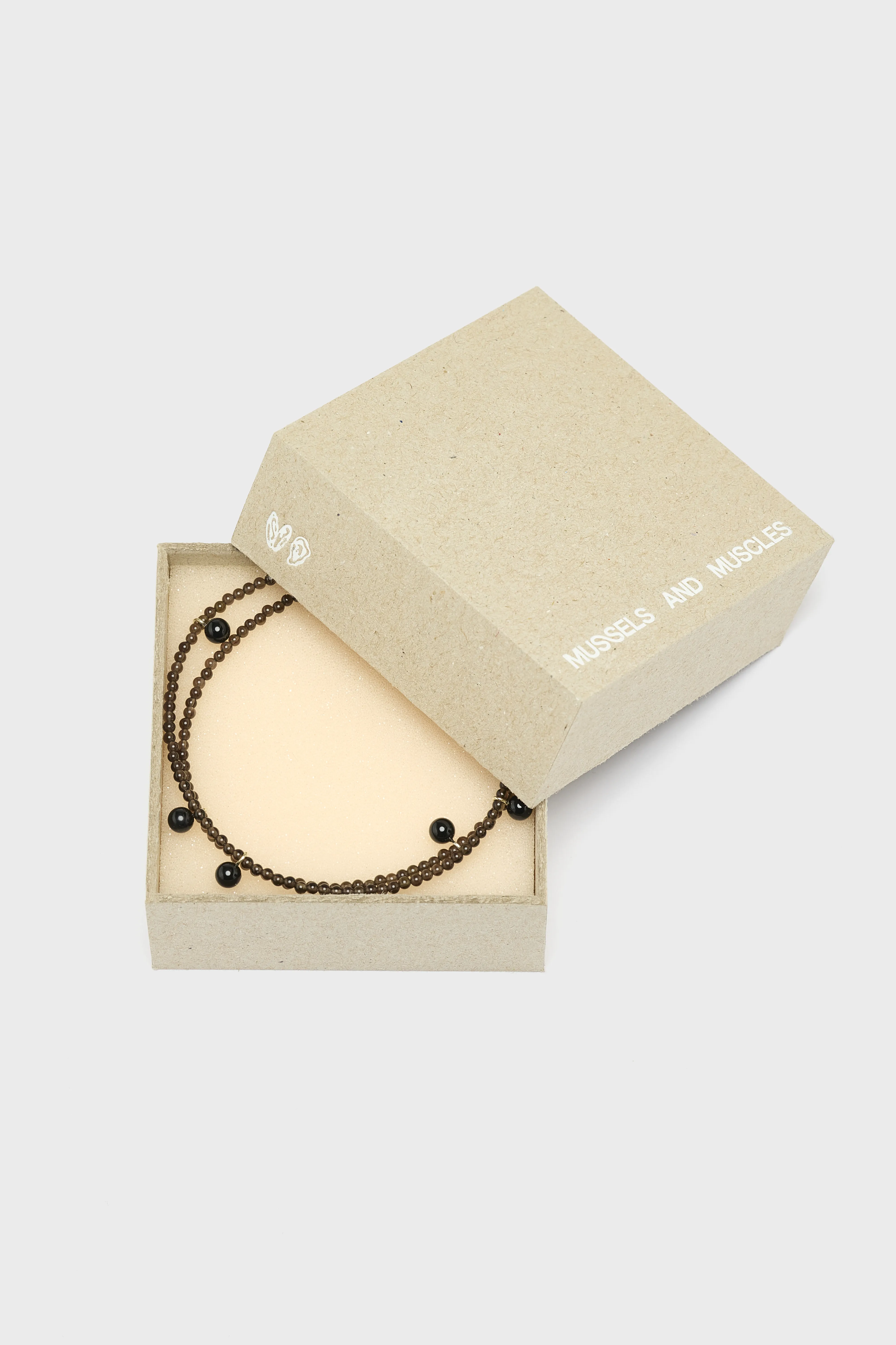 Smoky Tiny Dew Necklace (252 / W / BLACK) - Image 5