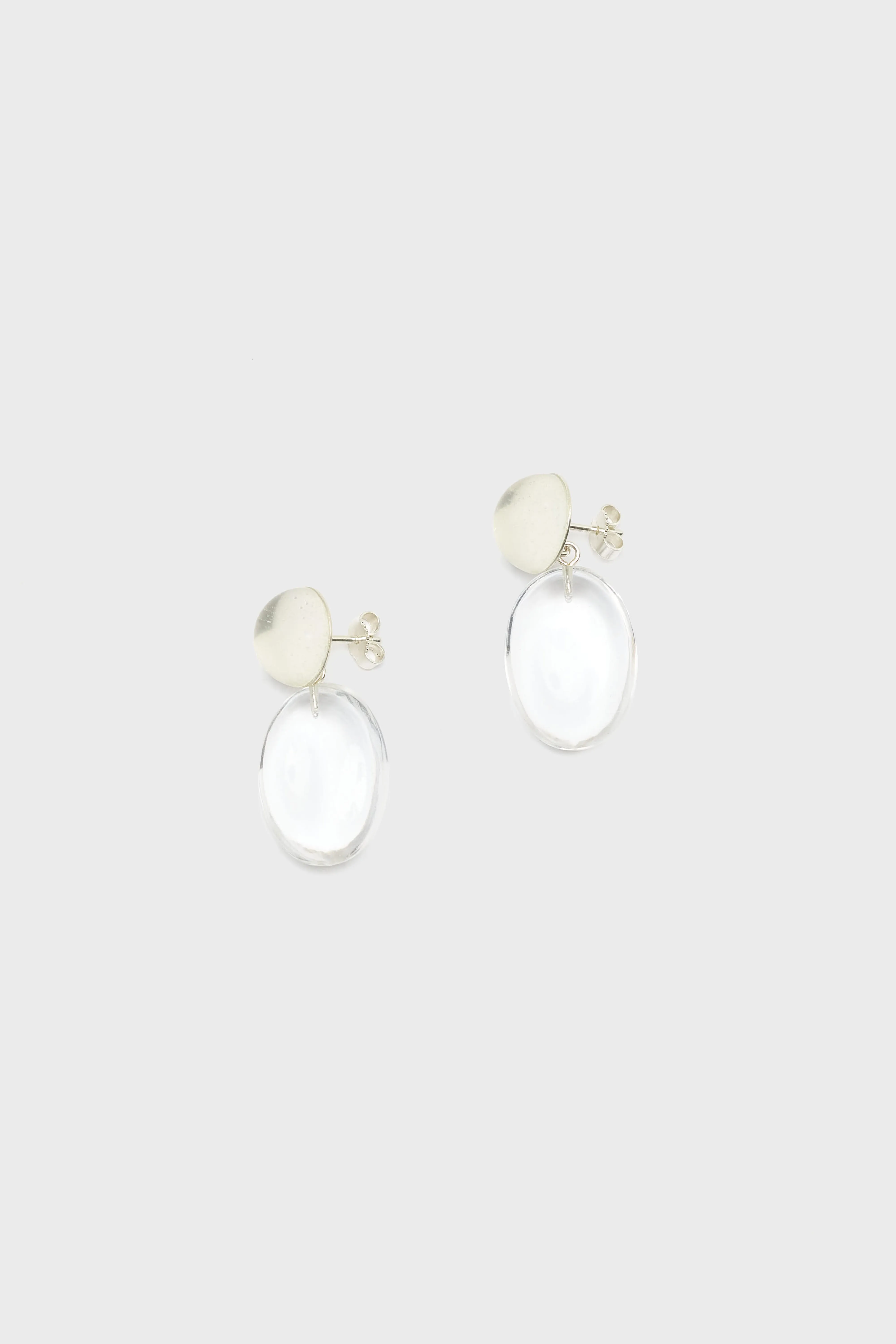 Crystal Pebble Earrings NO1 (261 / W / WHITE) - Image 2