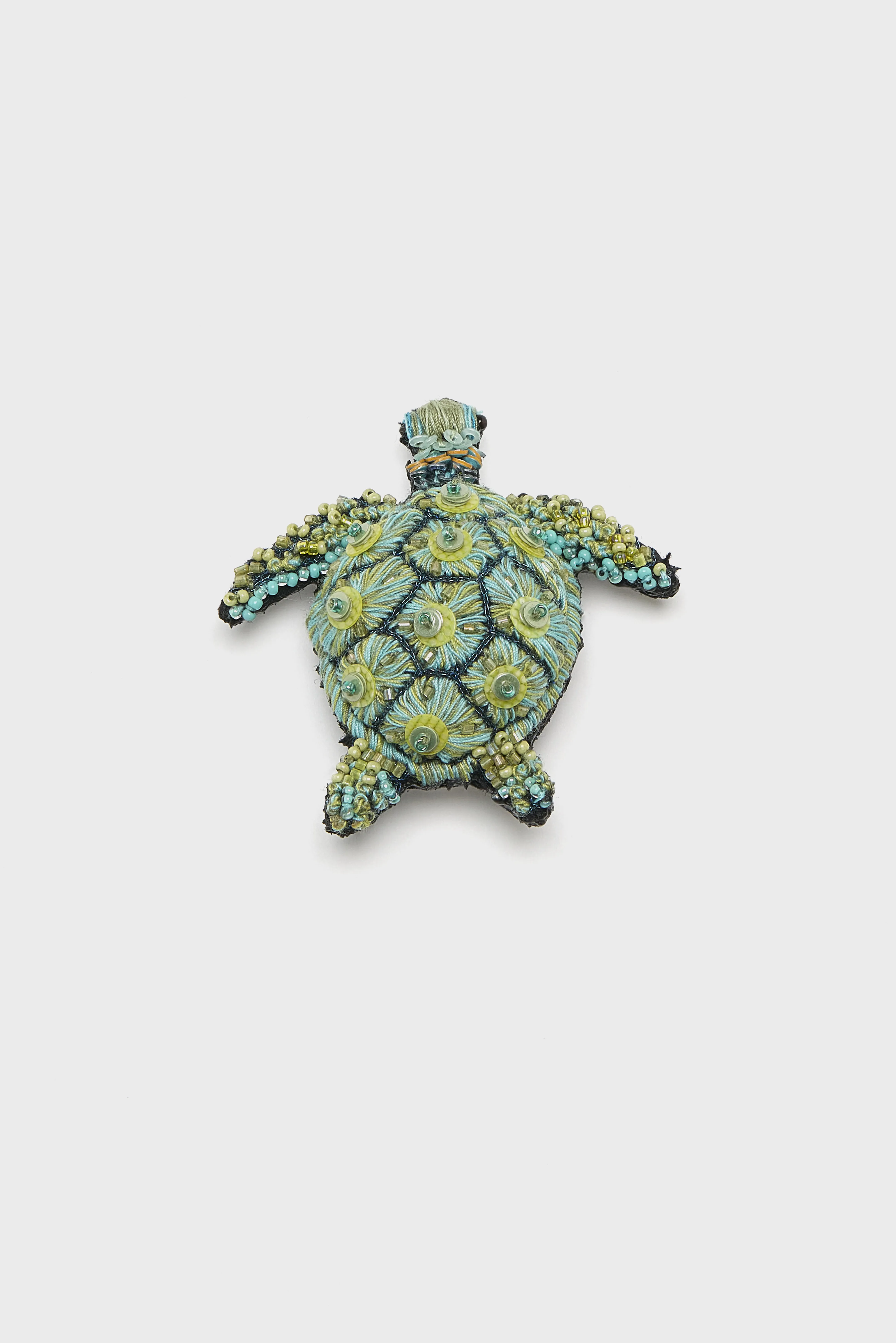 Pacific Sea Turtle Brooch Pin  (261 / W / BLUE) - Image 3