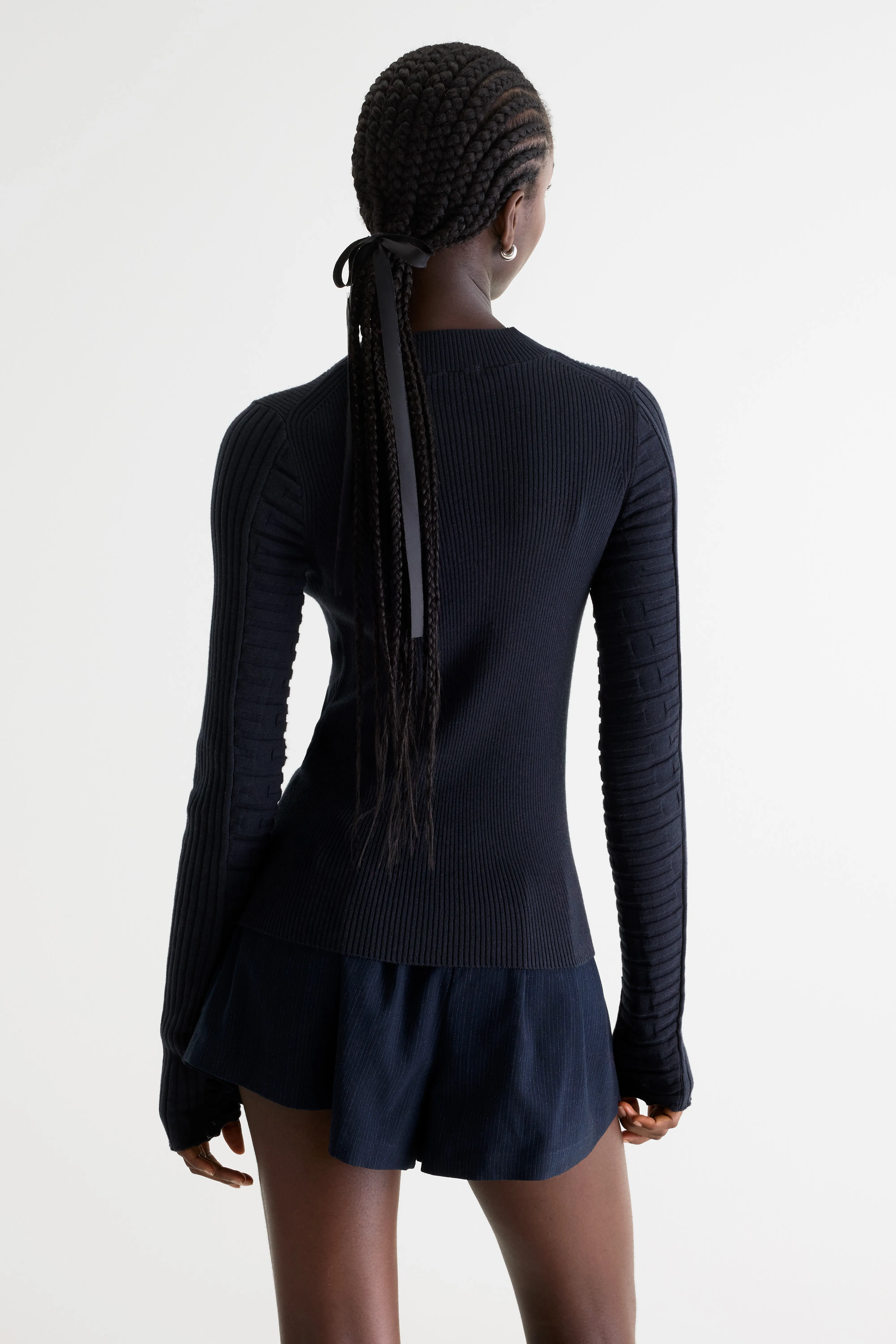 Aduard slim sweater (261 / W / NAVY) - Image 4