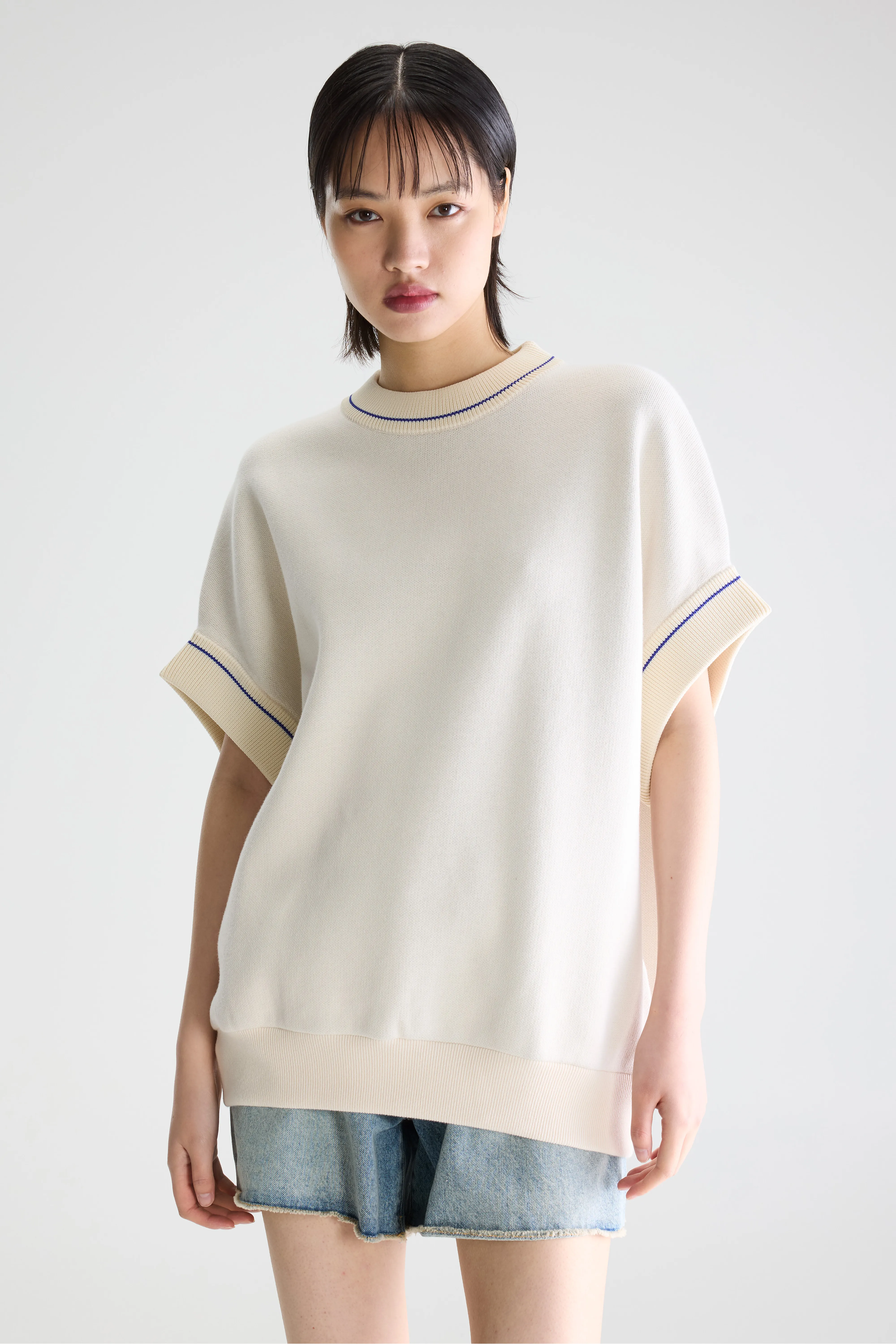 Angen sleeveless sweater (261 / W / MILKY WAY) - Image 2