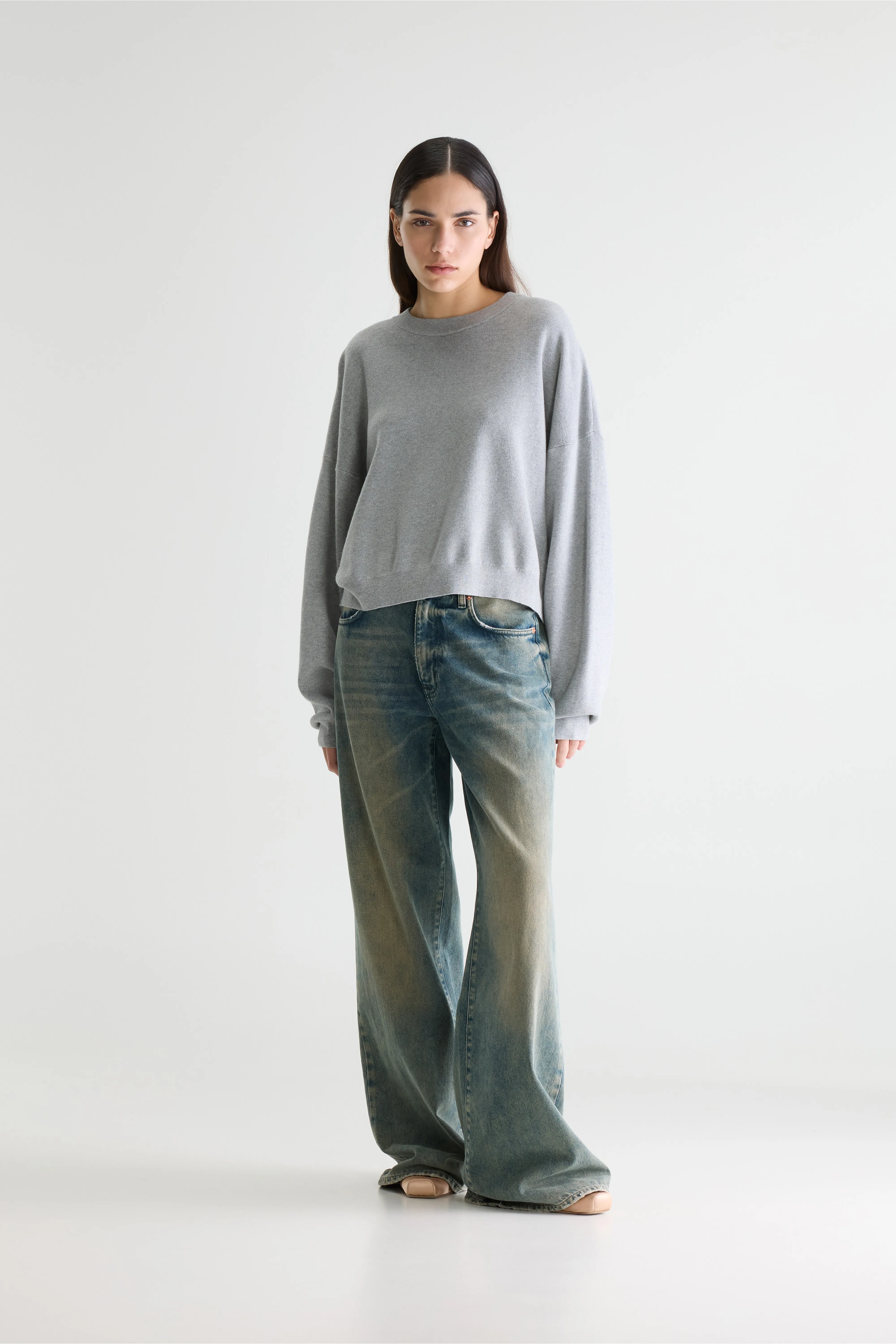 Angum relaxed sweater (261 / W / H. GREY) - Image 3