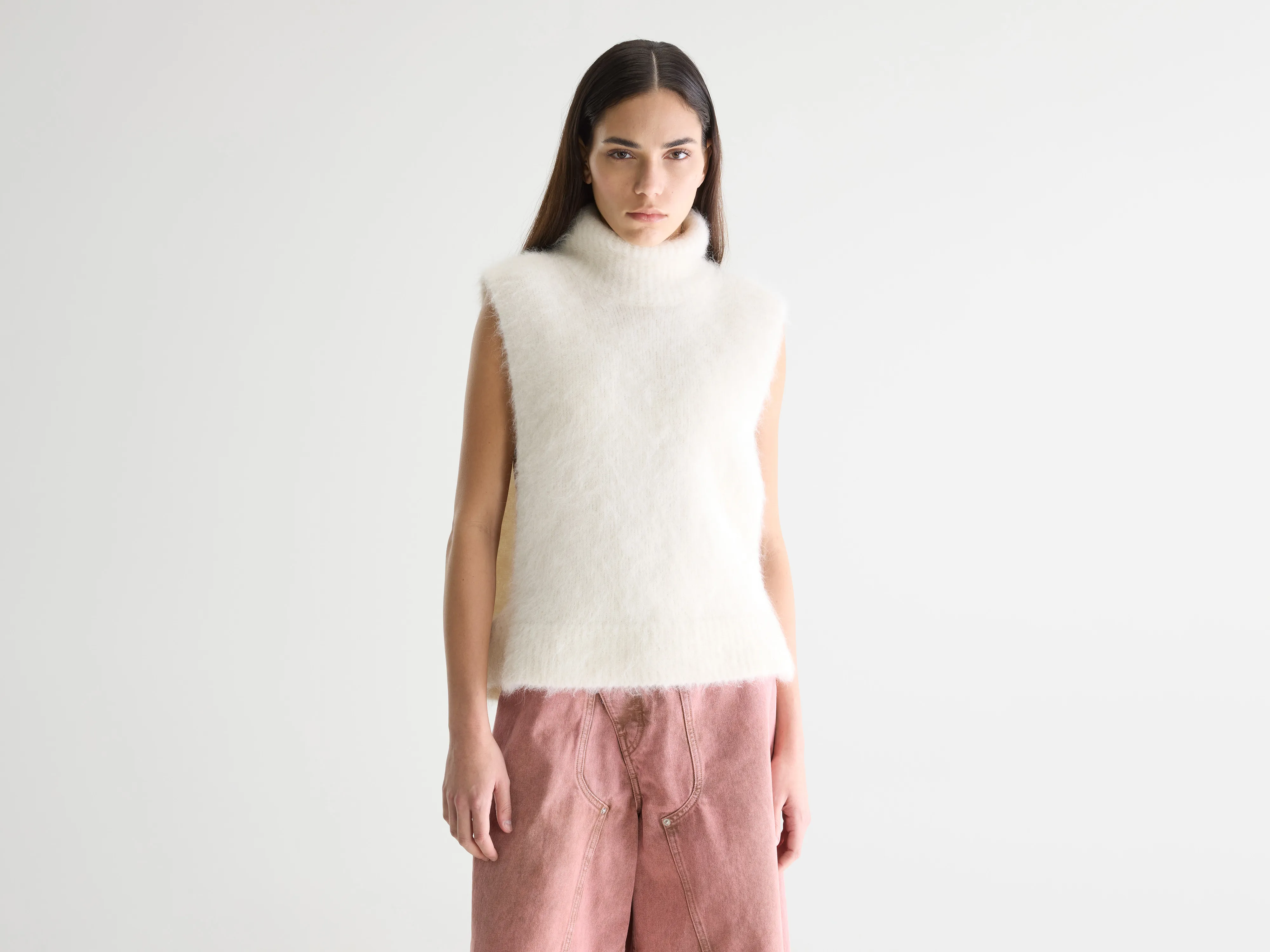 Daren beige sleeveless sweater (252 / W / NATURAL)