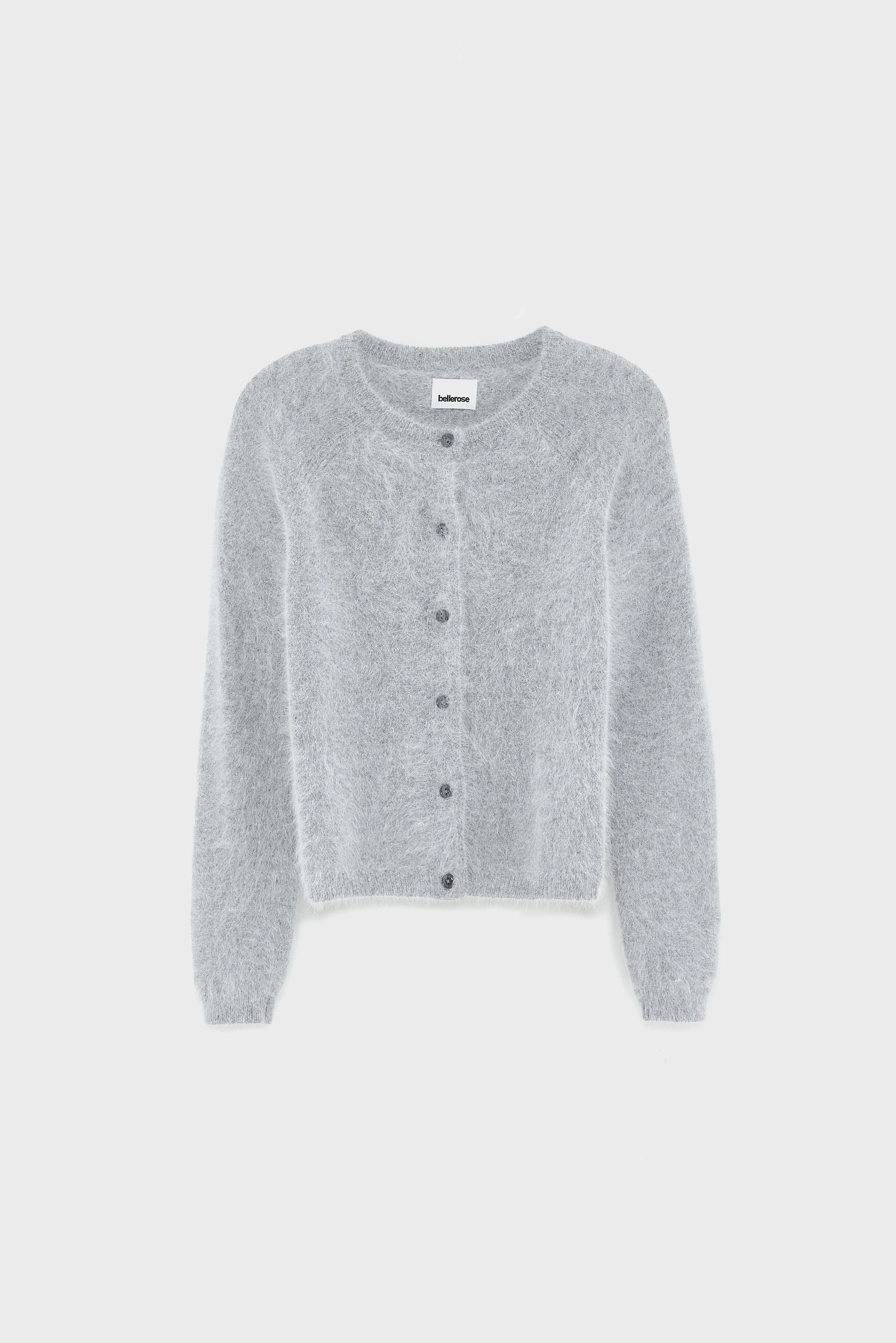 Datair angora-blend grey cardigan (252 / W / H. GREY) - Image 7