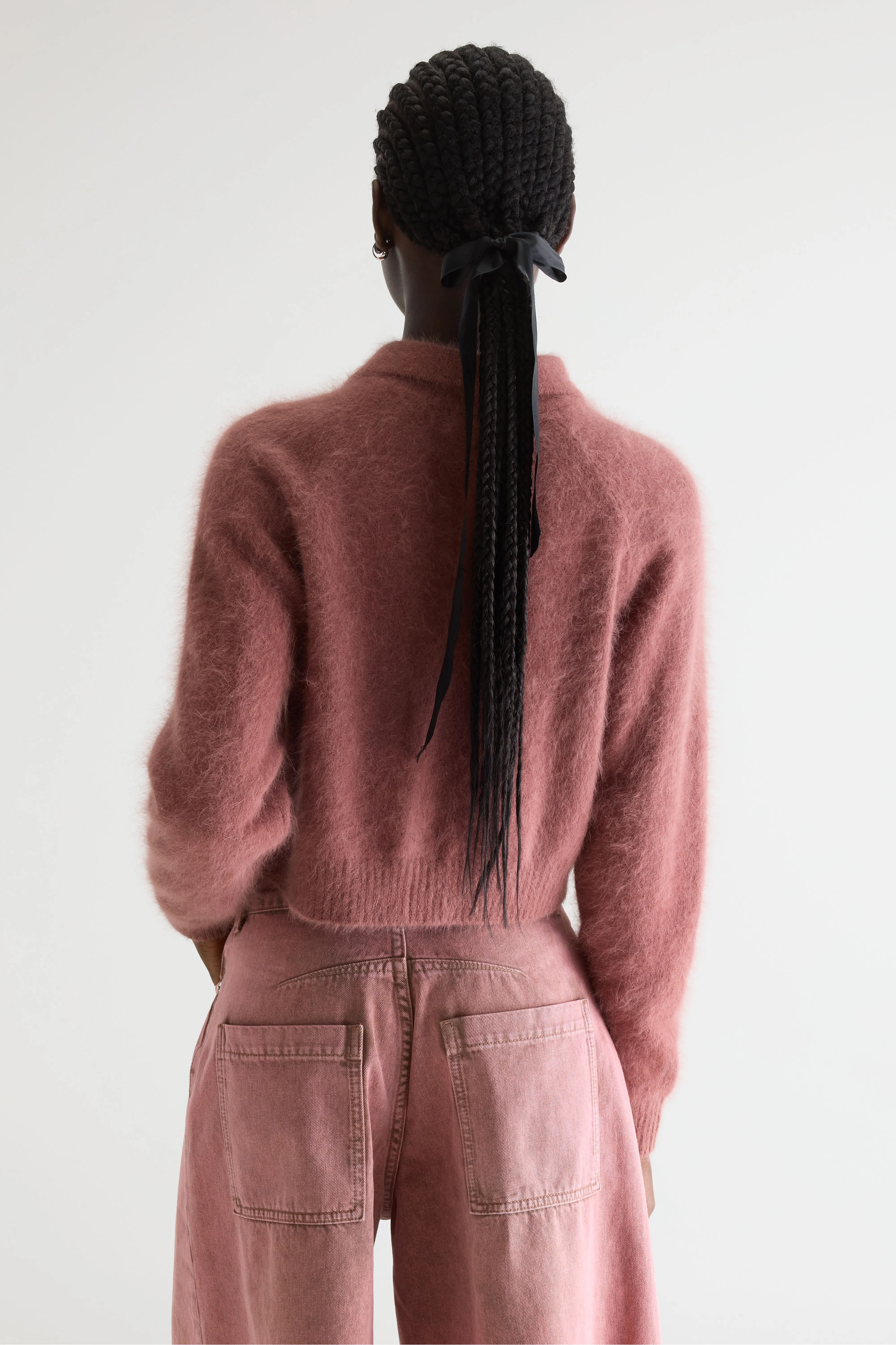 Datco angora-blend cardigan (261 / W / MAHOGANY) - Image 4