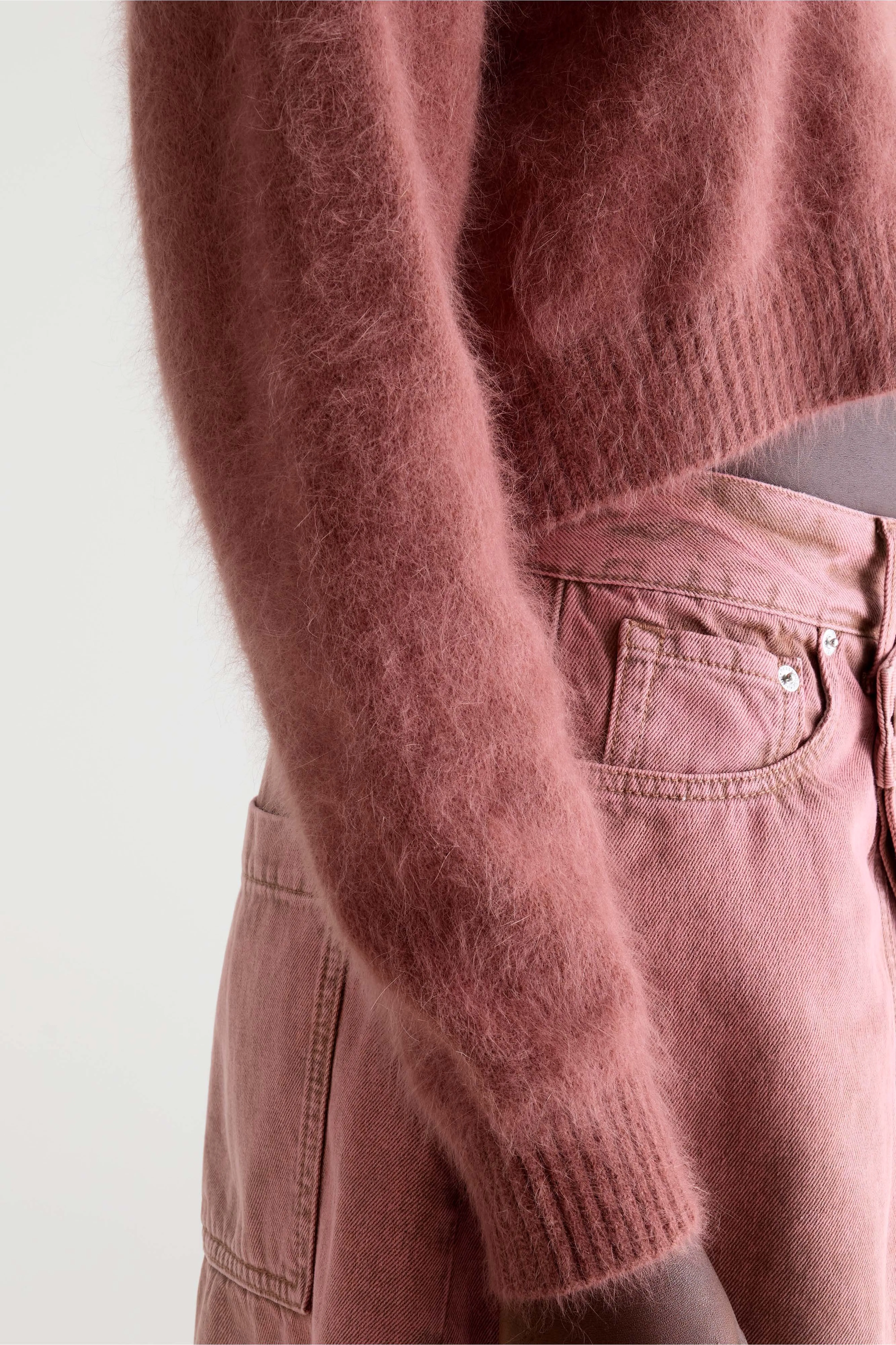 Datco angora-blend cardigan (261 / W / MAHOGANY) - Image 6