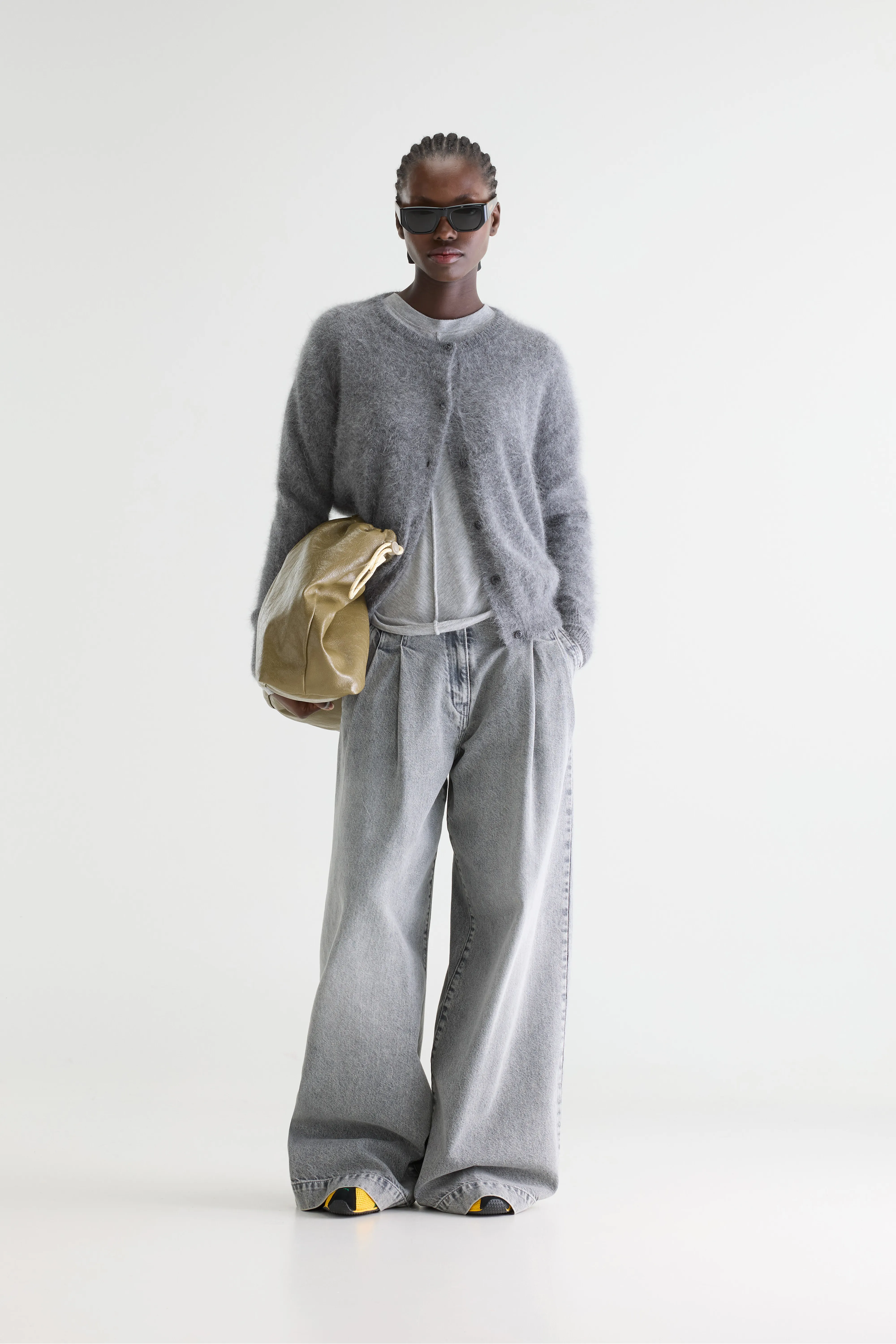 Dathan angora-blend cardigan (252 / W / MID GREY) - Image 3