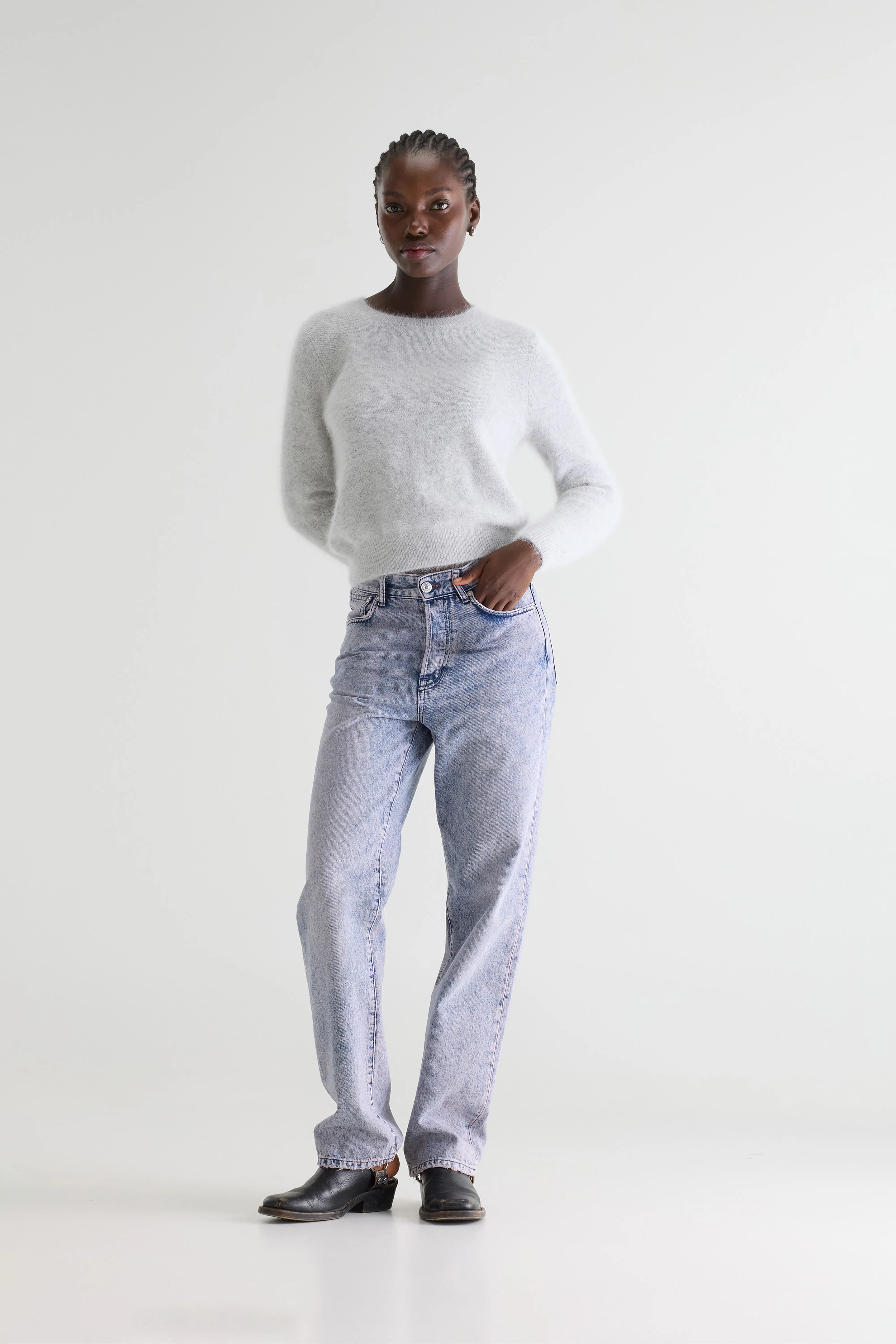Datti angora-blend beige sweater (252 / W / BIRCH) - Image 3