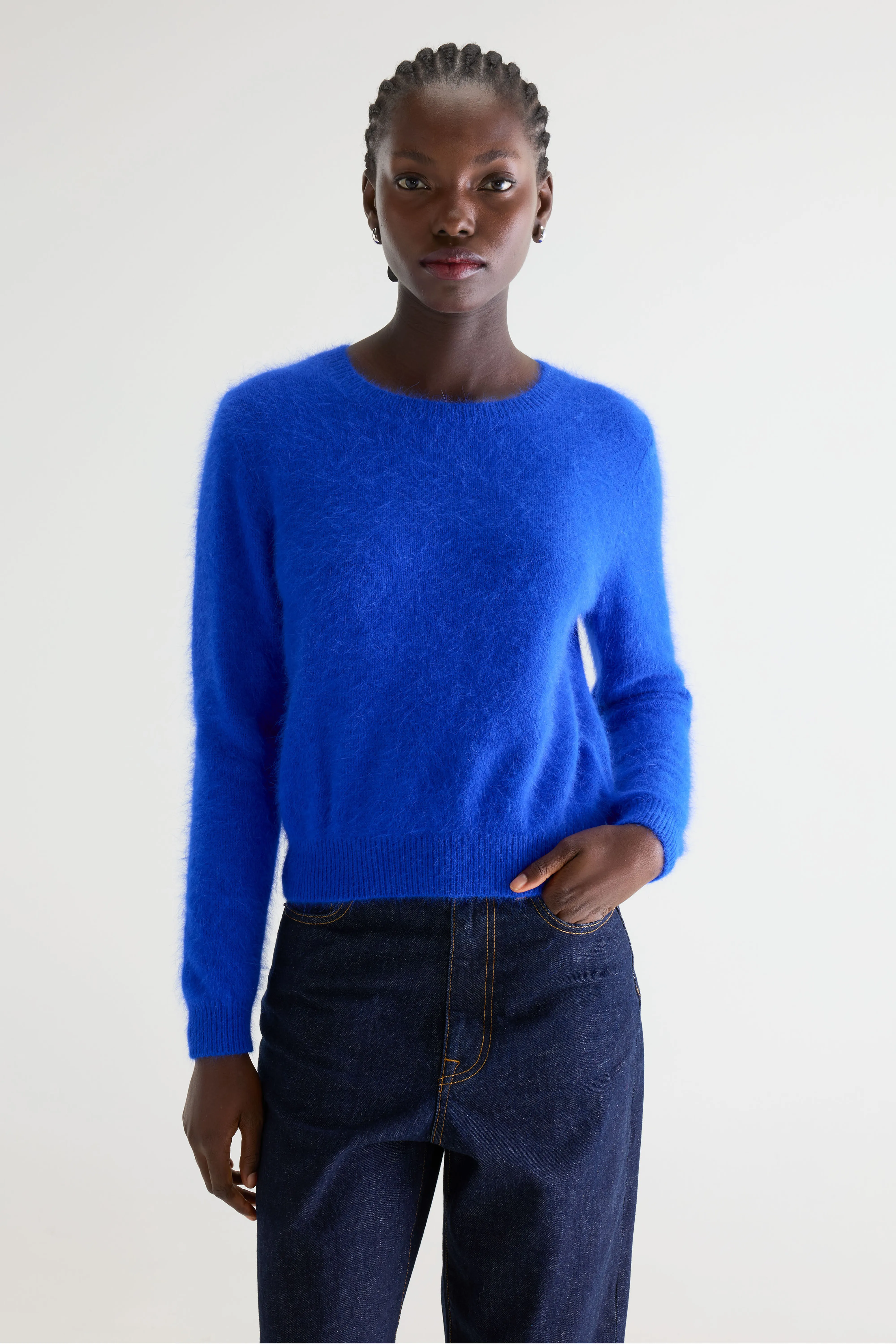 Datti angora-blend lazuli blue sweater (252 / W / LAZULI) - Image 2