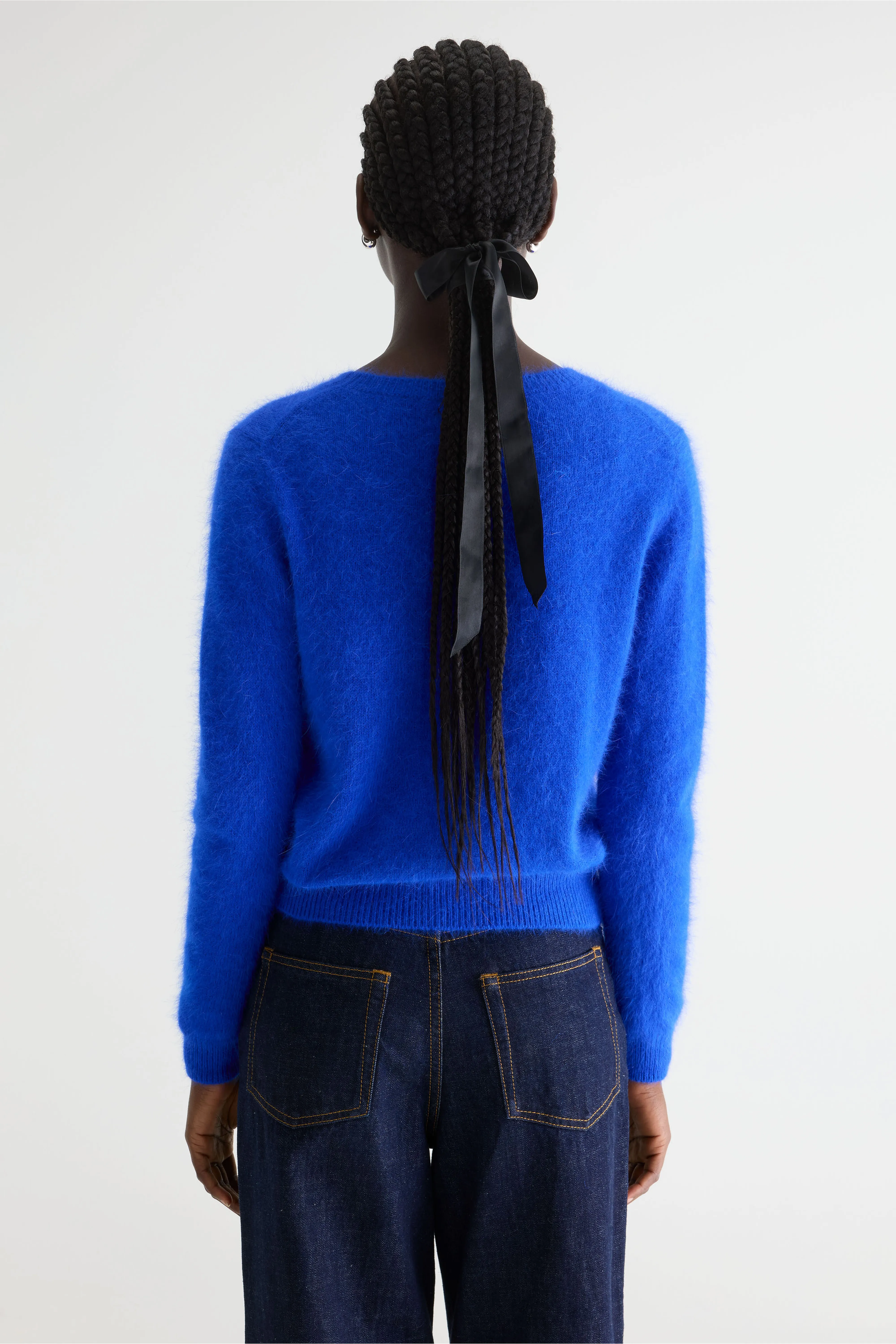 Datti angora-blend lazuli blue sweater (252 / W / LAZULI) - Image 4