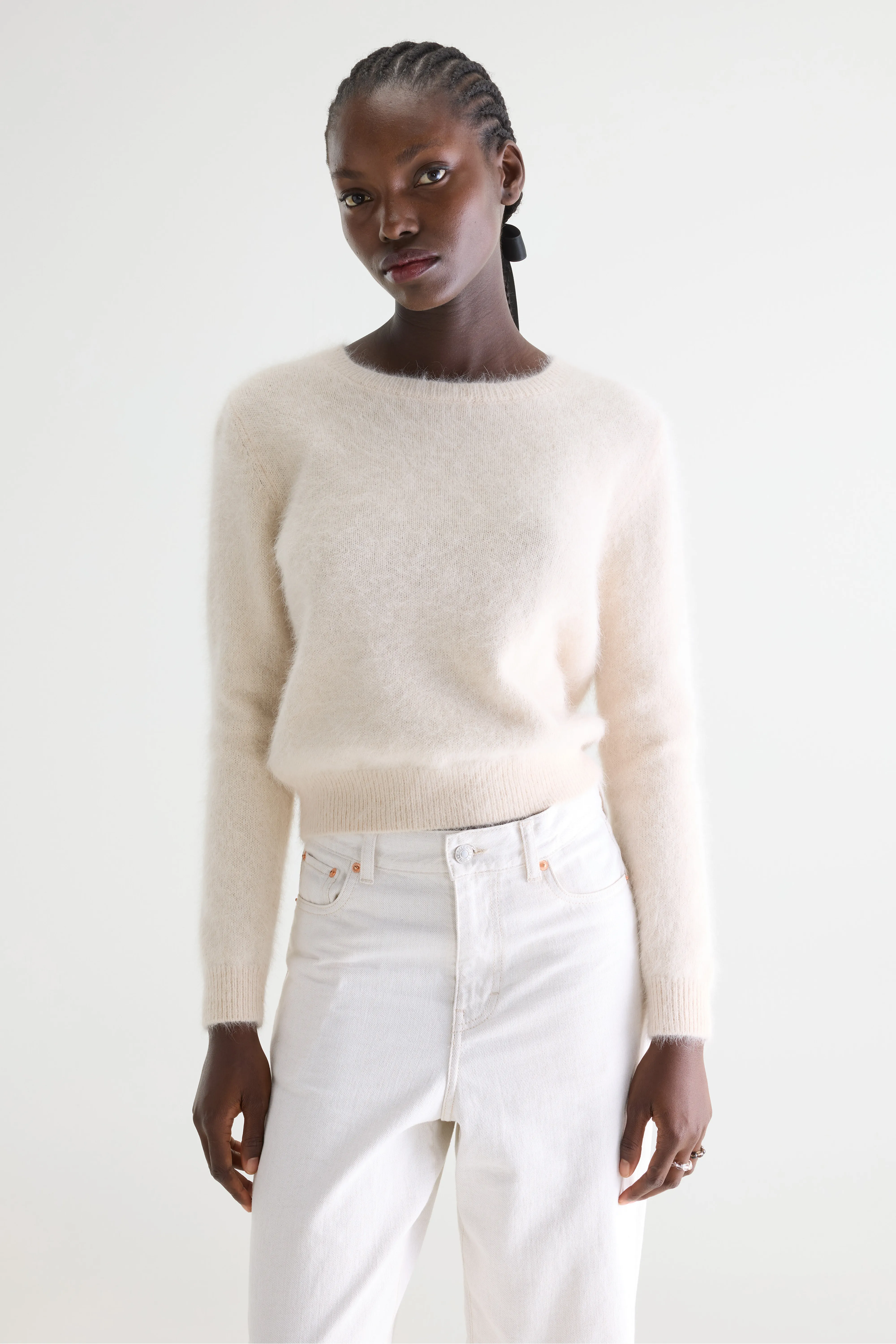 Datti angora-blend ecru sweater (242 / W / PARCHEMIN) - Image 2