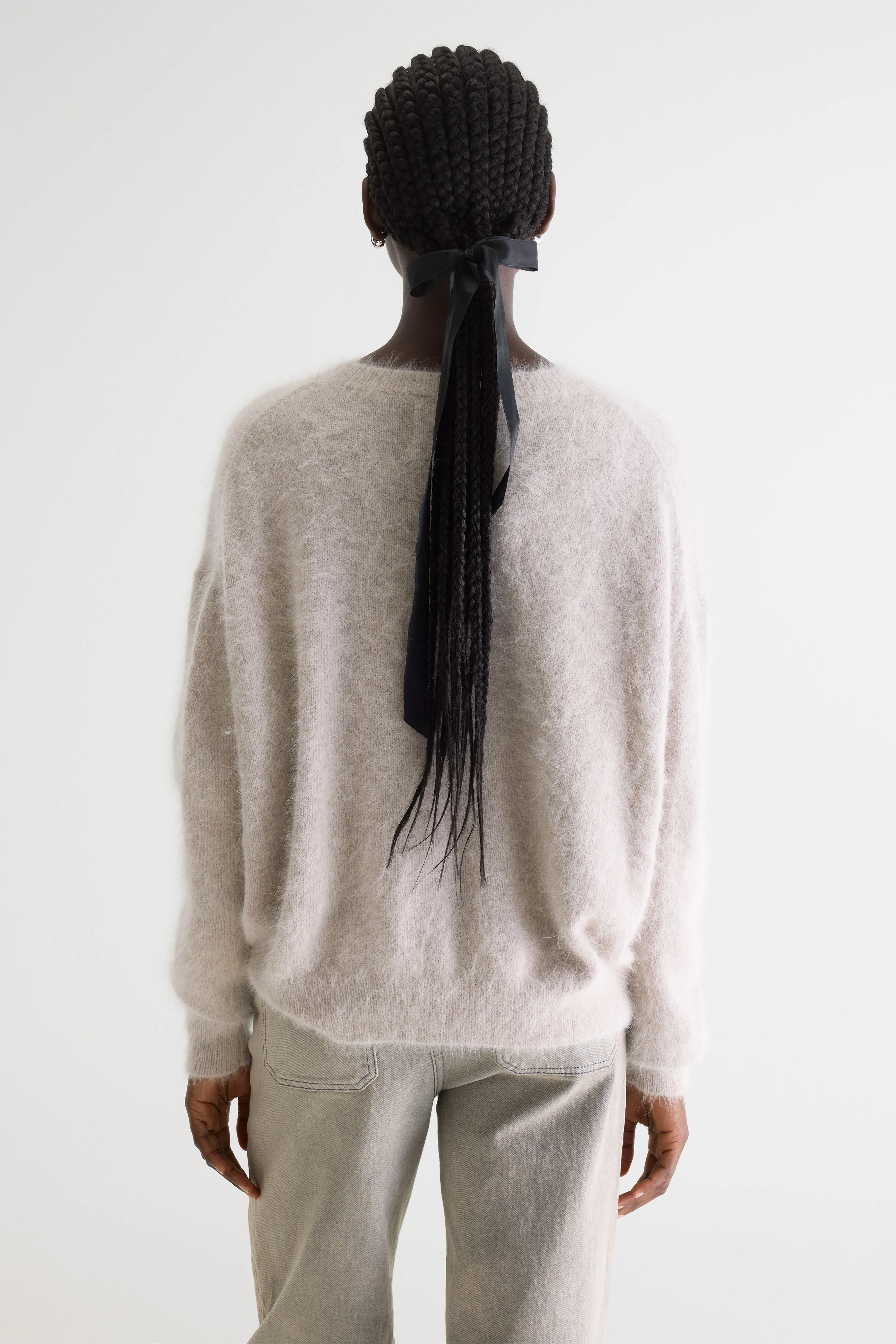 Datus angora-blend sweater (261 / W / LIGHT GREY) - Image 4