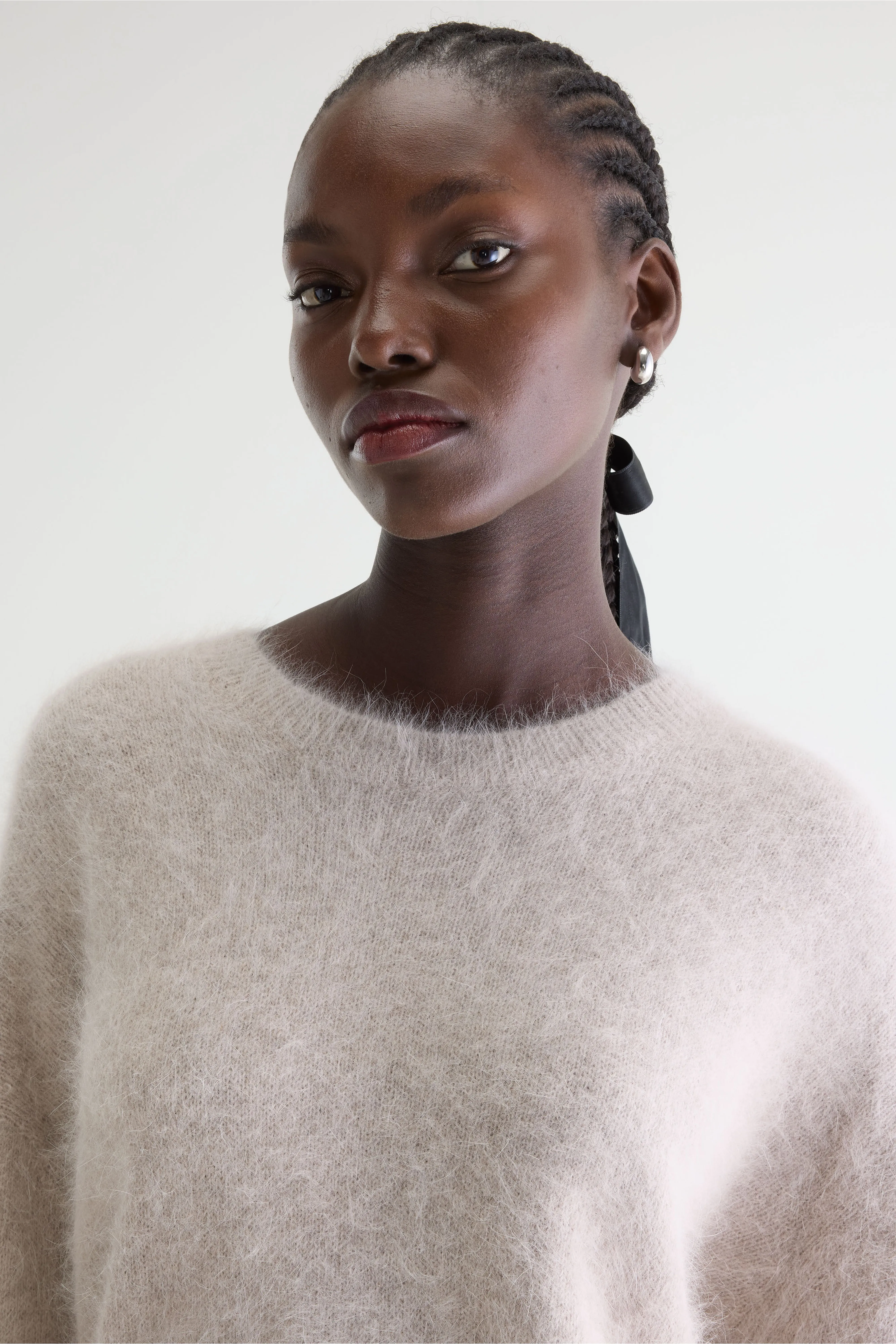 Datus angora-blend sweater (261 / W / LIGHT GREY) - Image 5