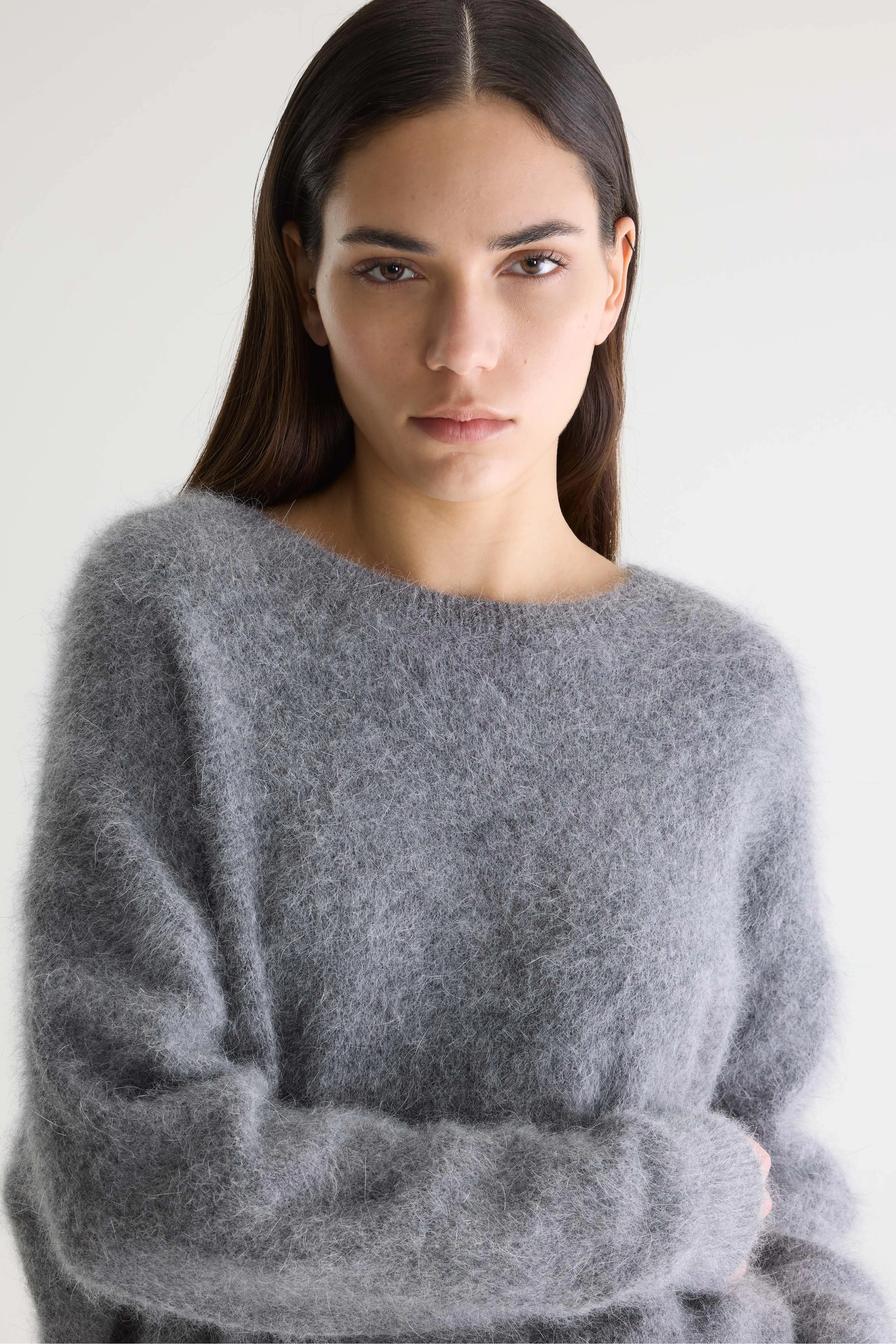Datus angora-blend grey sweater (252 / W / MID GREY) - Image 5