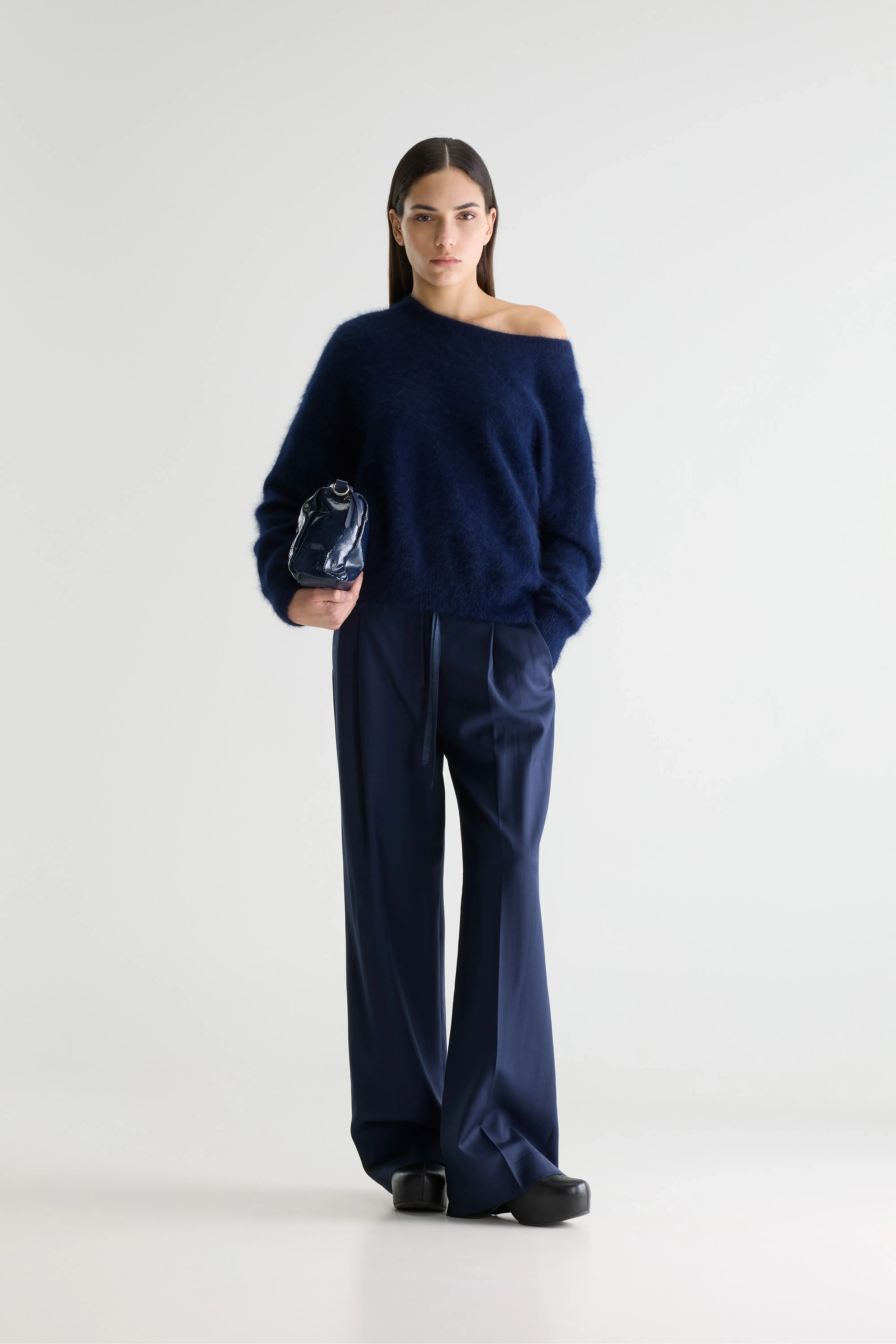 Datus angora-blend navy sweater (252 / W / NAVY) - Image 3