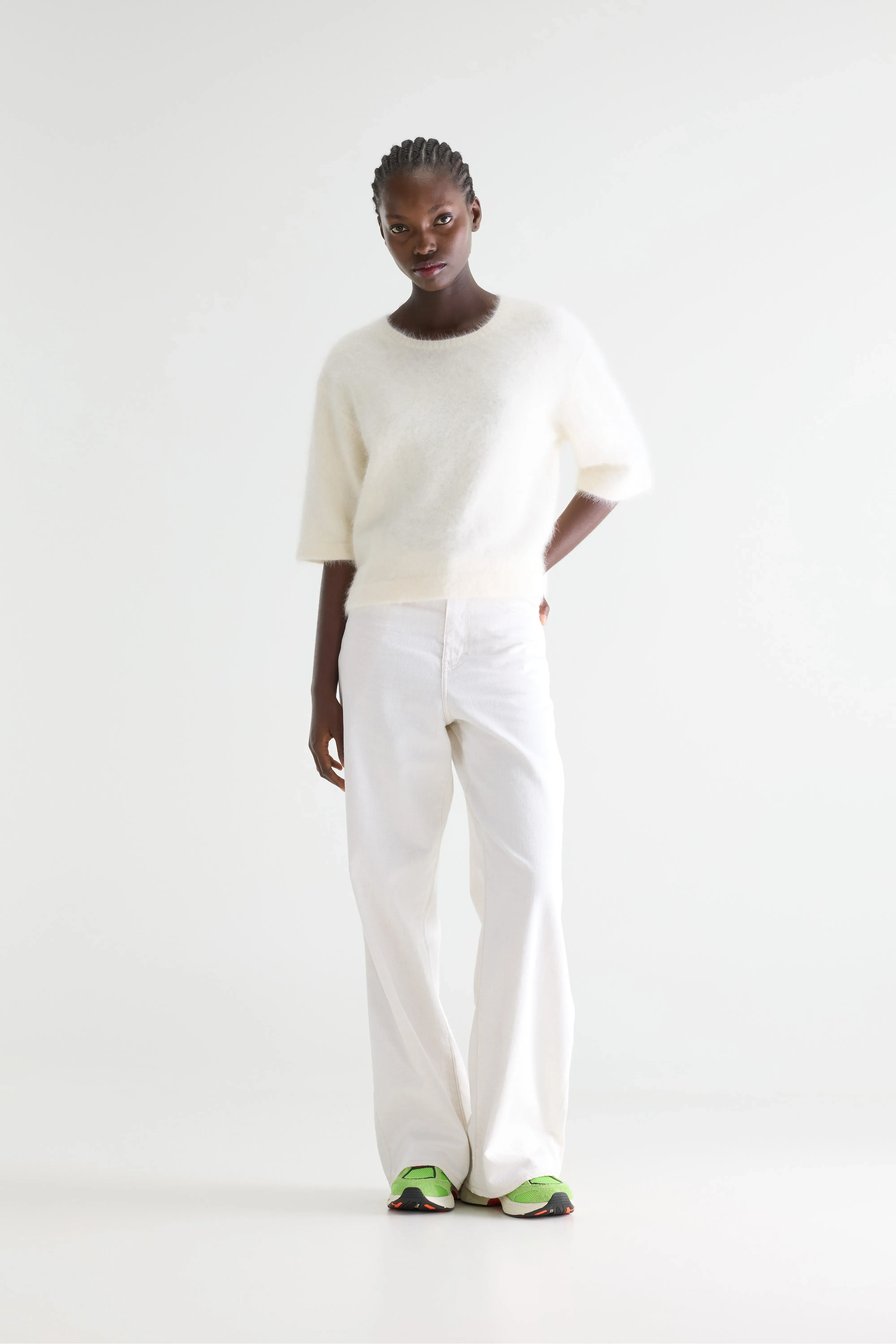 Dime angora-blend sweater (261 / W / ECRU) - Image 3