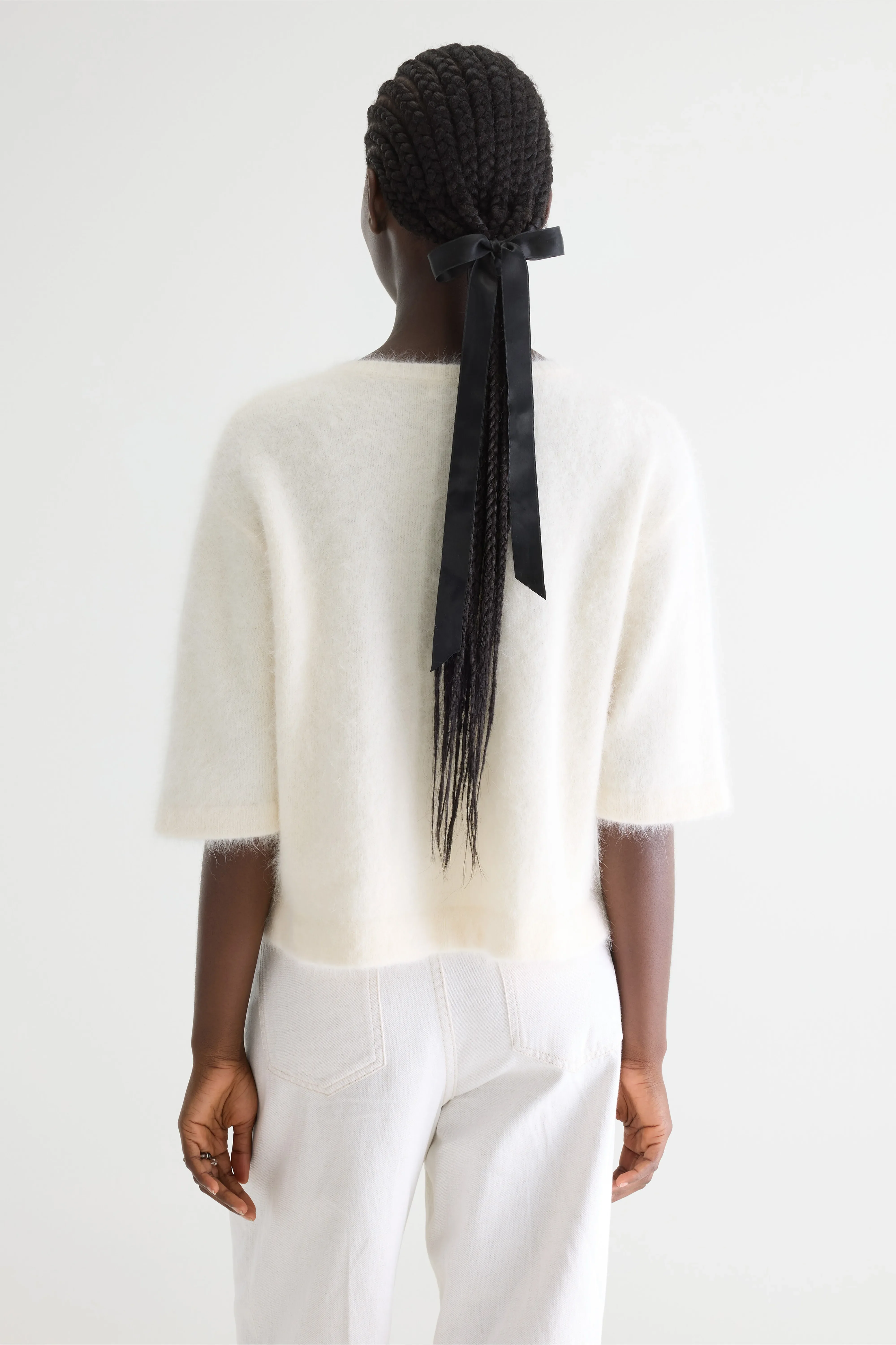 Dime angora-blend sweater (261 / W / ECRU) - Image 4
