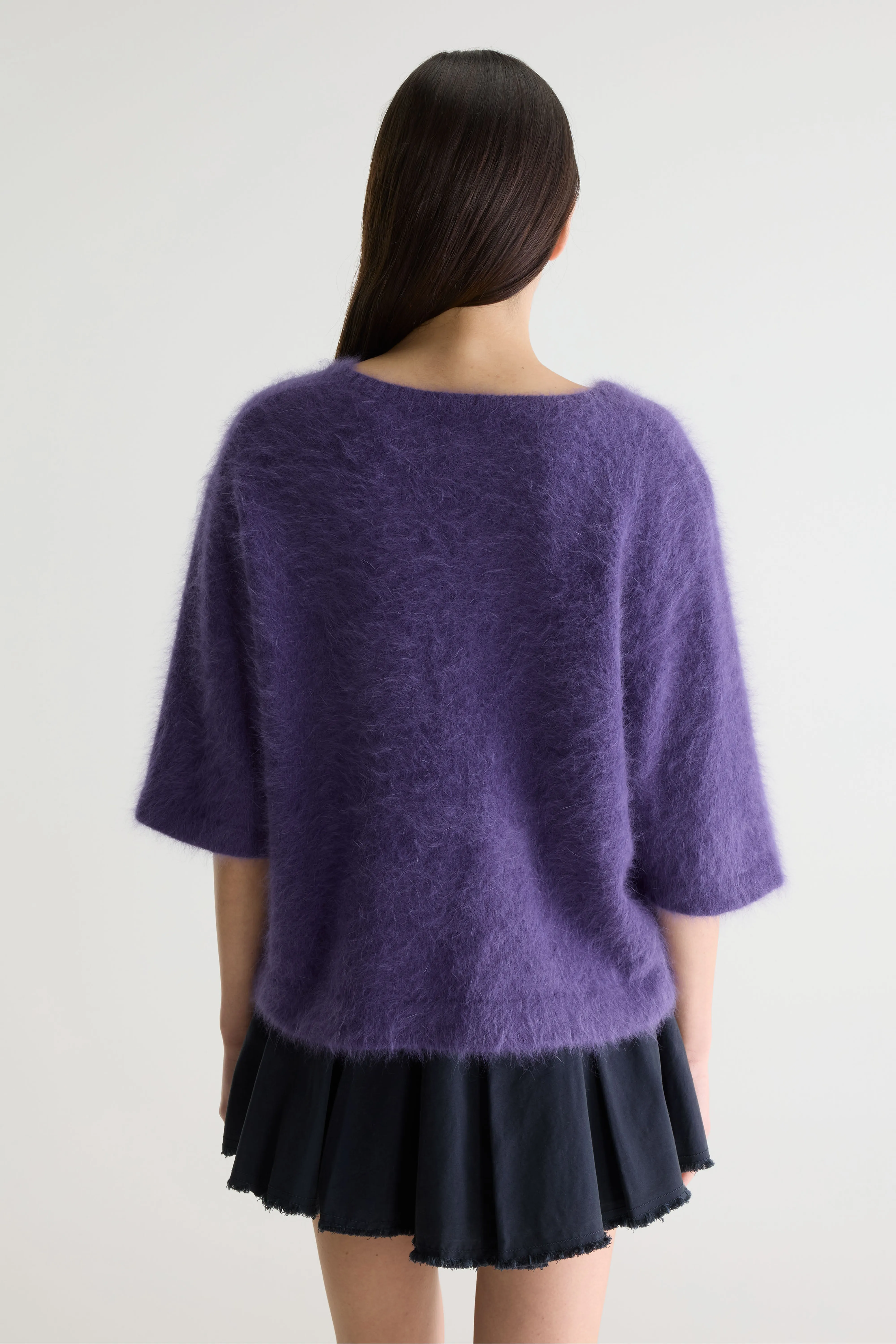 Dime angora-blend sweater (261 / W / GRAPE) - Image 4