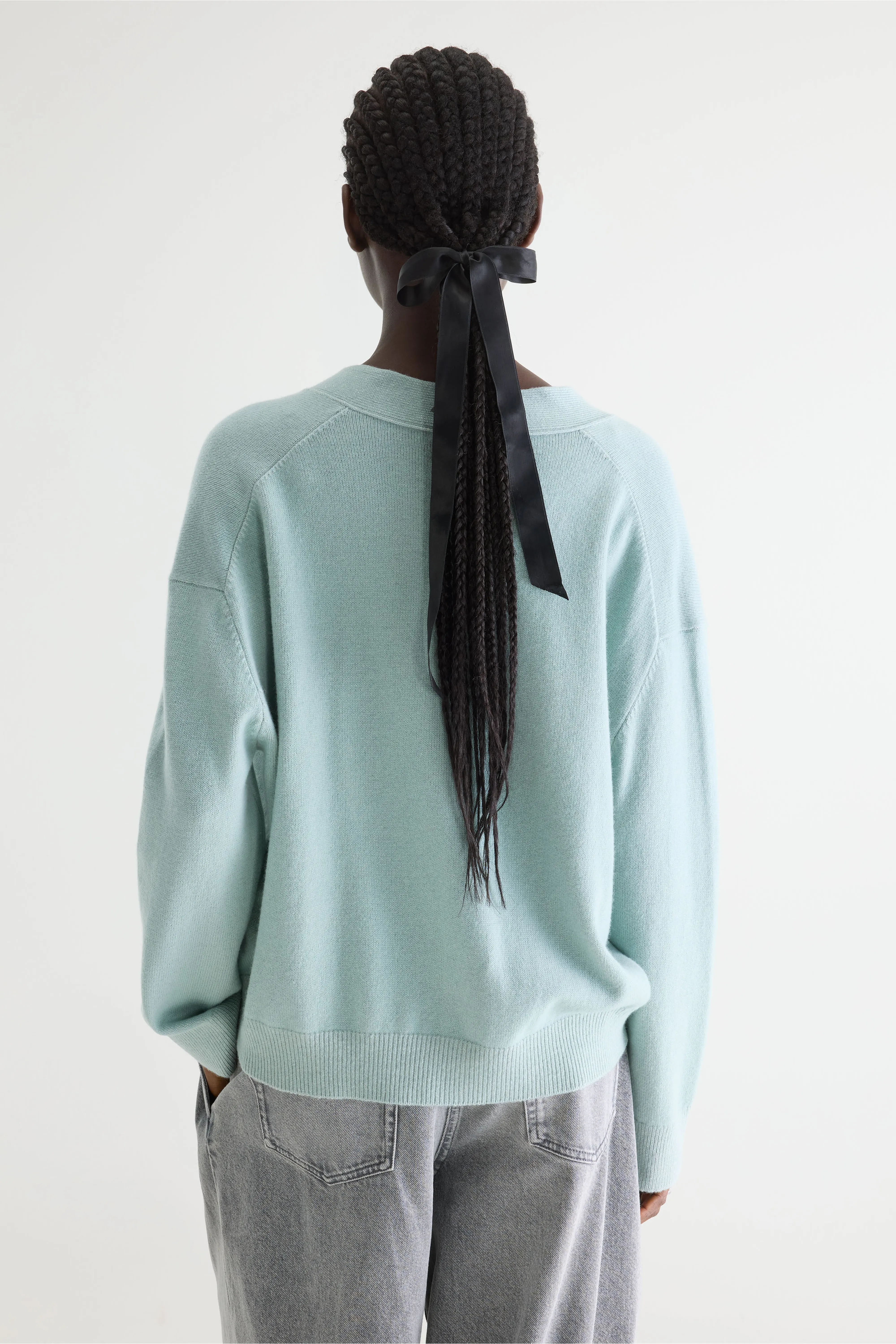 Gakkin boxy cardigan (261 / W / JADEITE) - Image 4