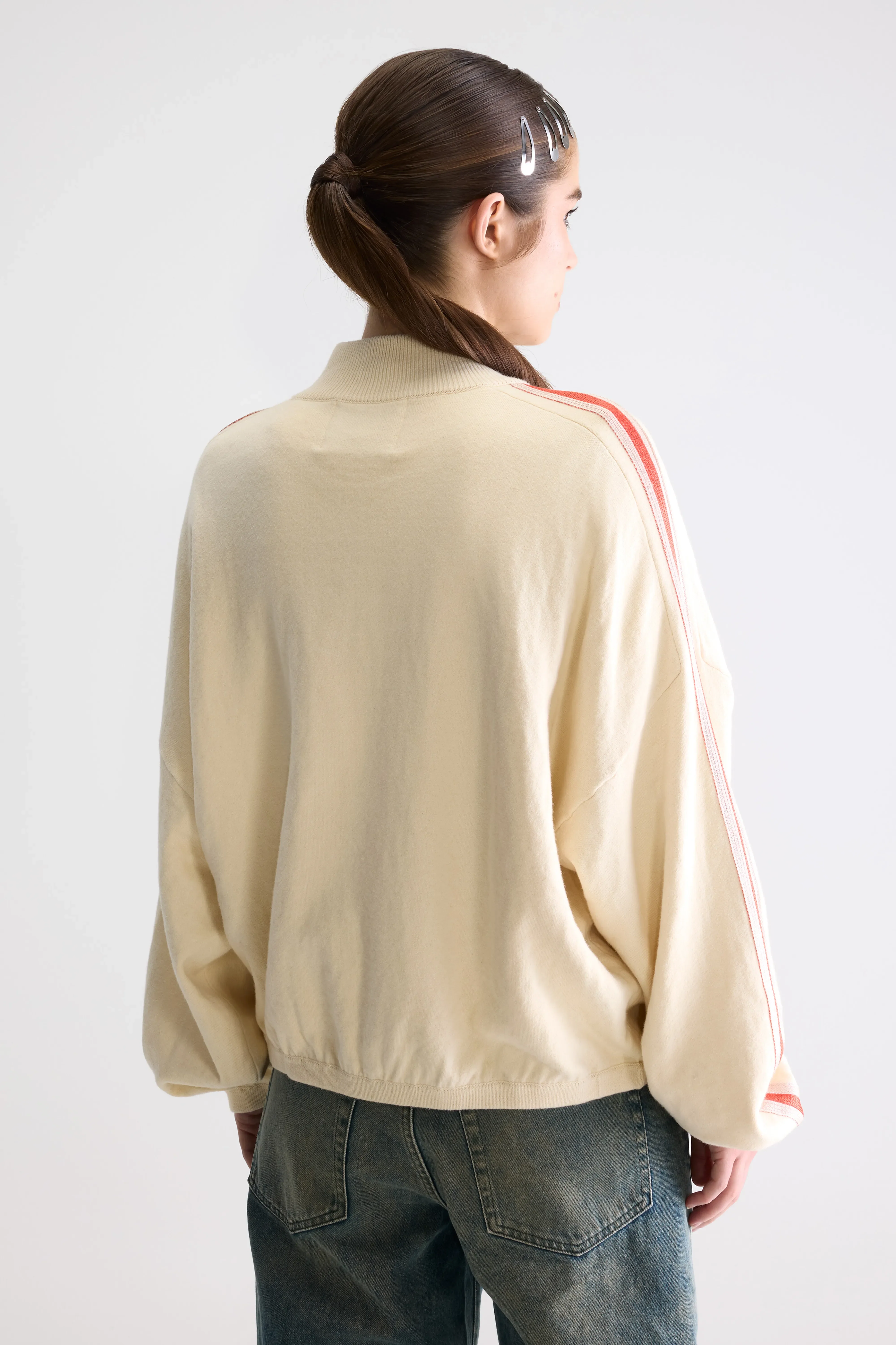 Gerta zip-up cardigan (261 / W / MILKY WAY) - Image 4