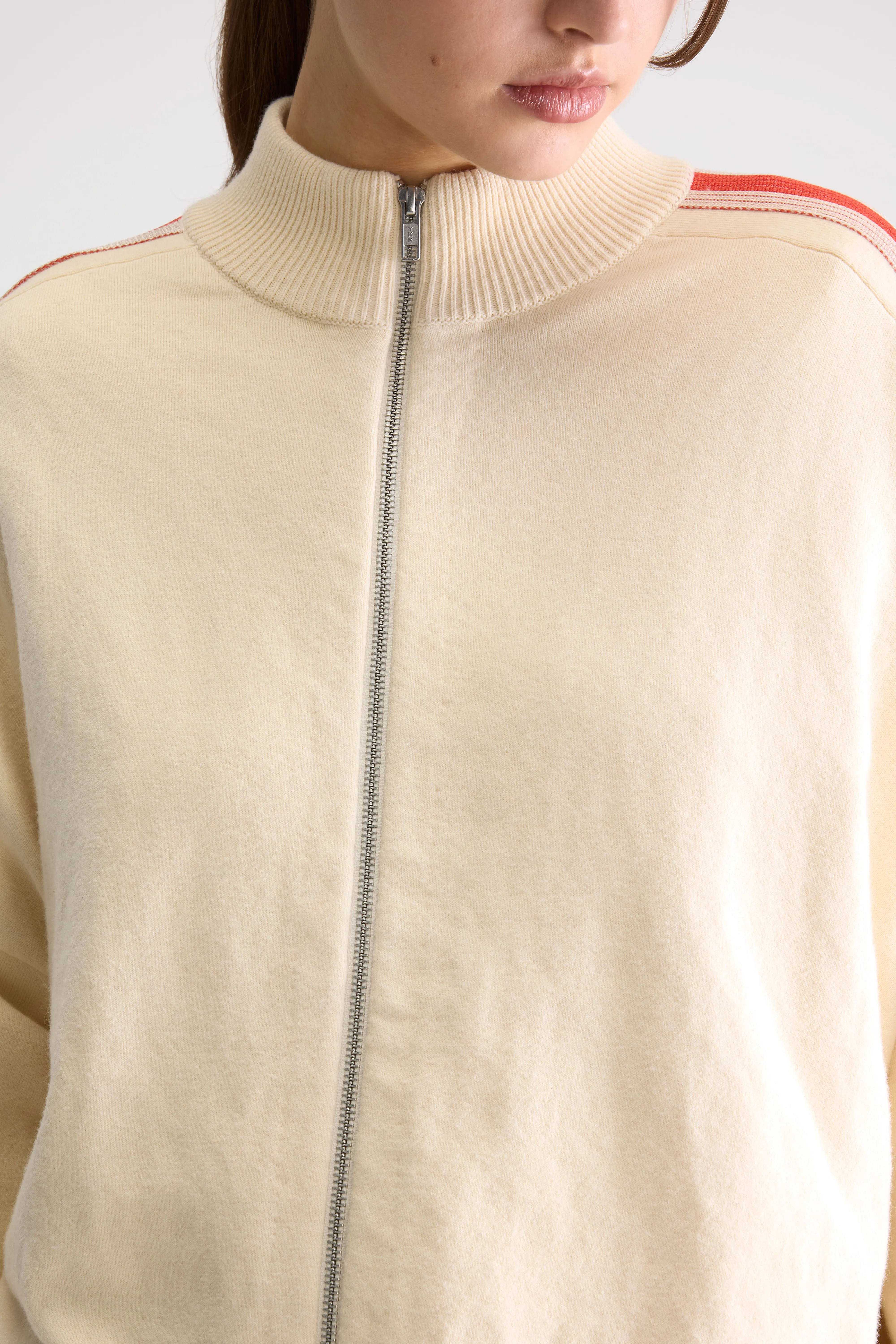 Gerta zip-up cardigan (261 / W / MILKY WAY) - Image 5