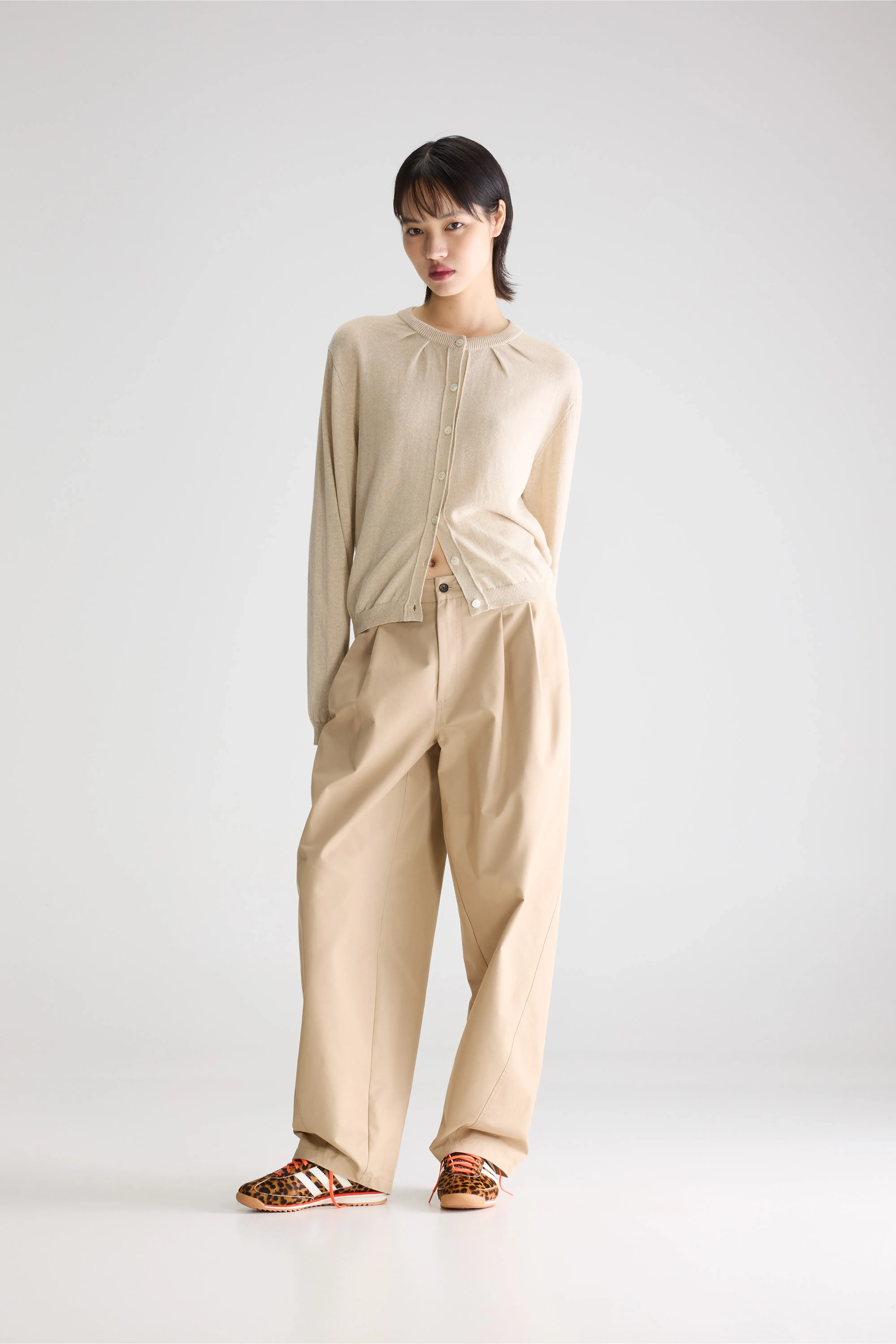 North crewneck cardigan (261 / W / OATMEAL) - Image 3