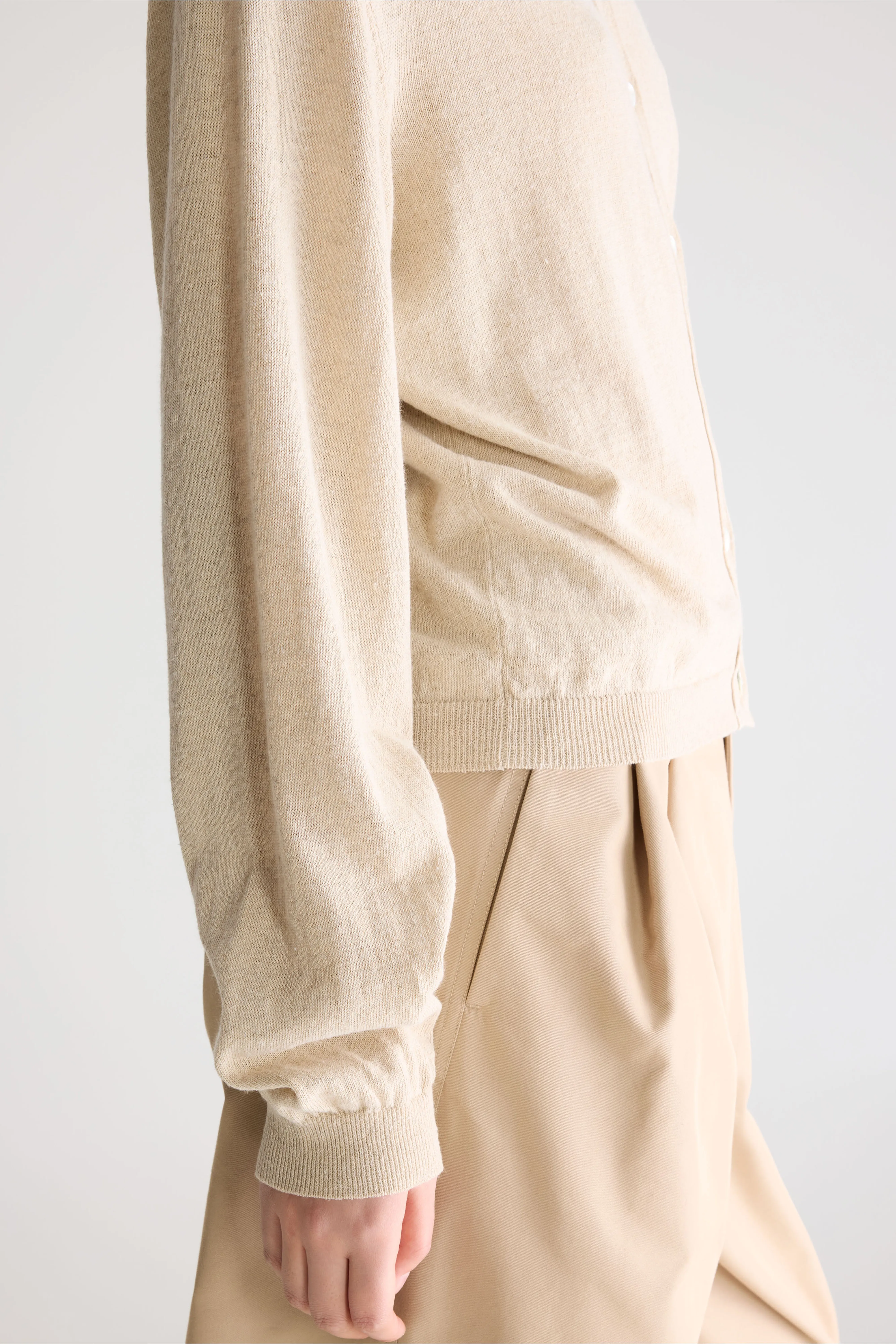 North crewneck cardigan (261 / W / OATMEAL) - Image 5