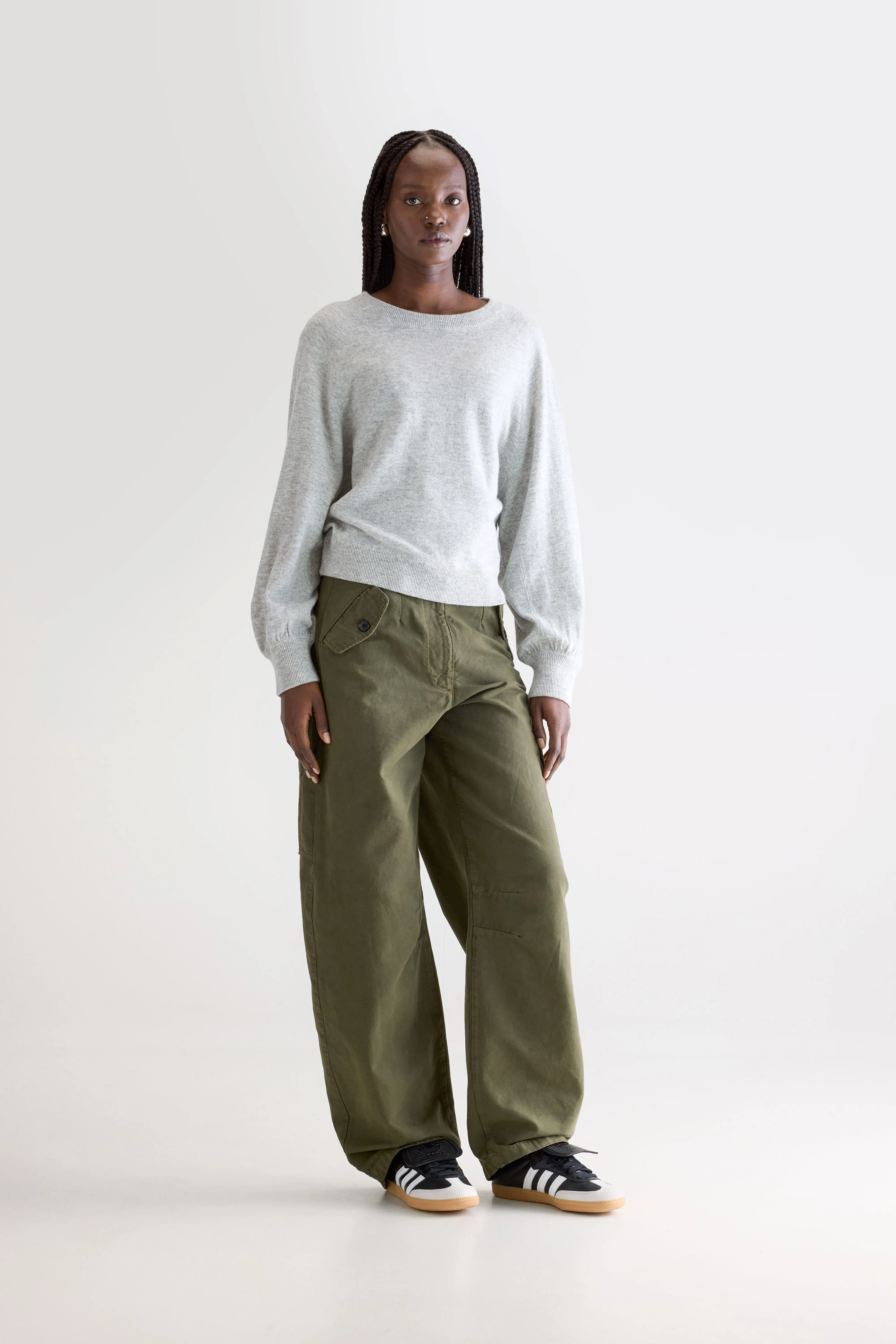 Spanne crewneck sweater (252 / W / LIGHT GREY) - Image 3