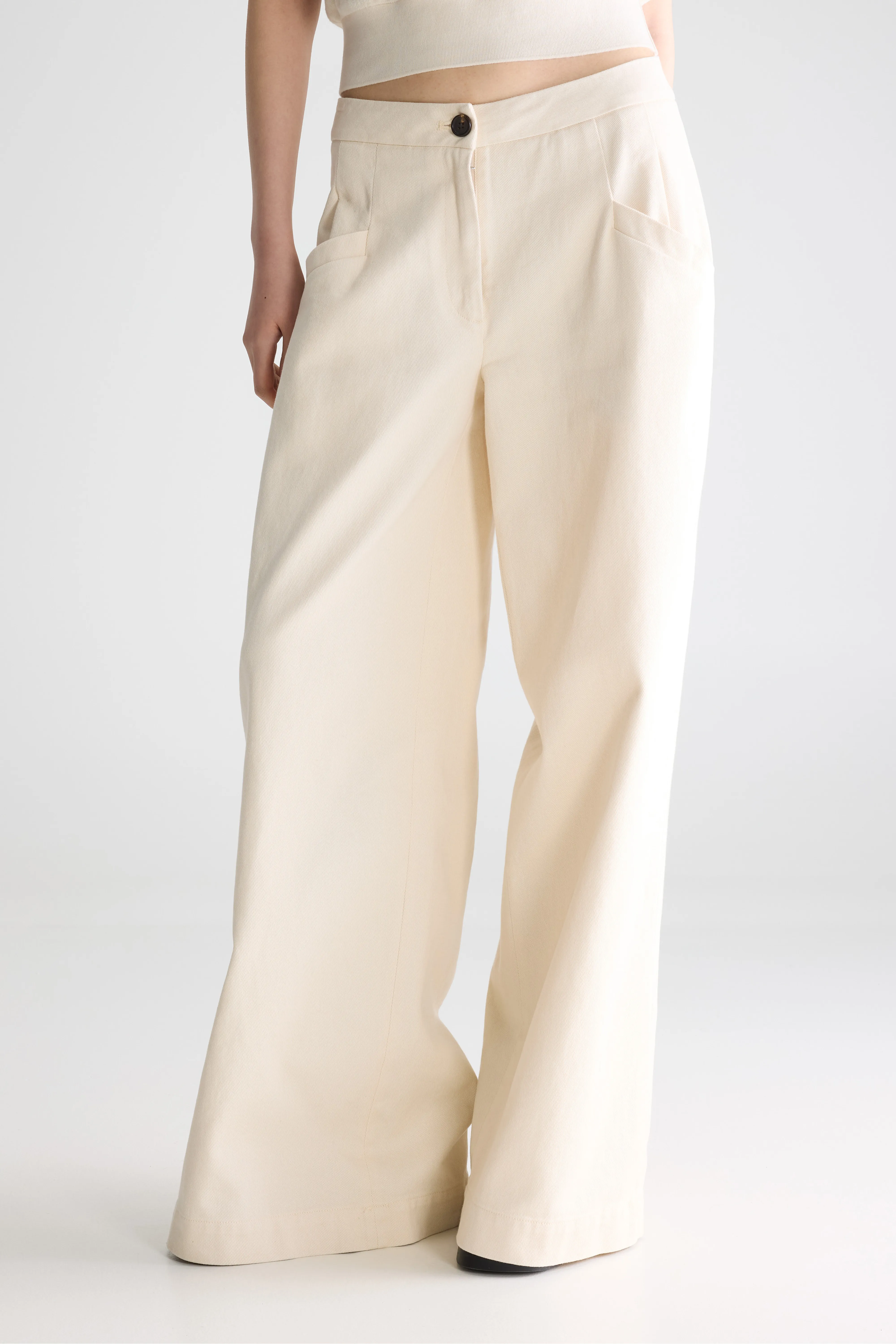 Jesper wide trousers (261 / W / CREAM) - Image 3