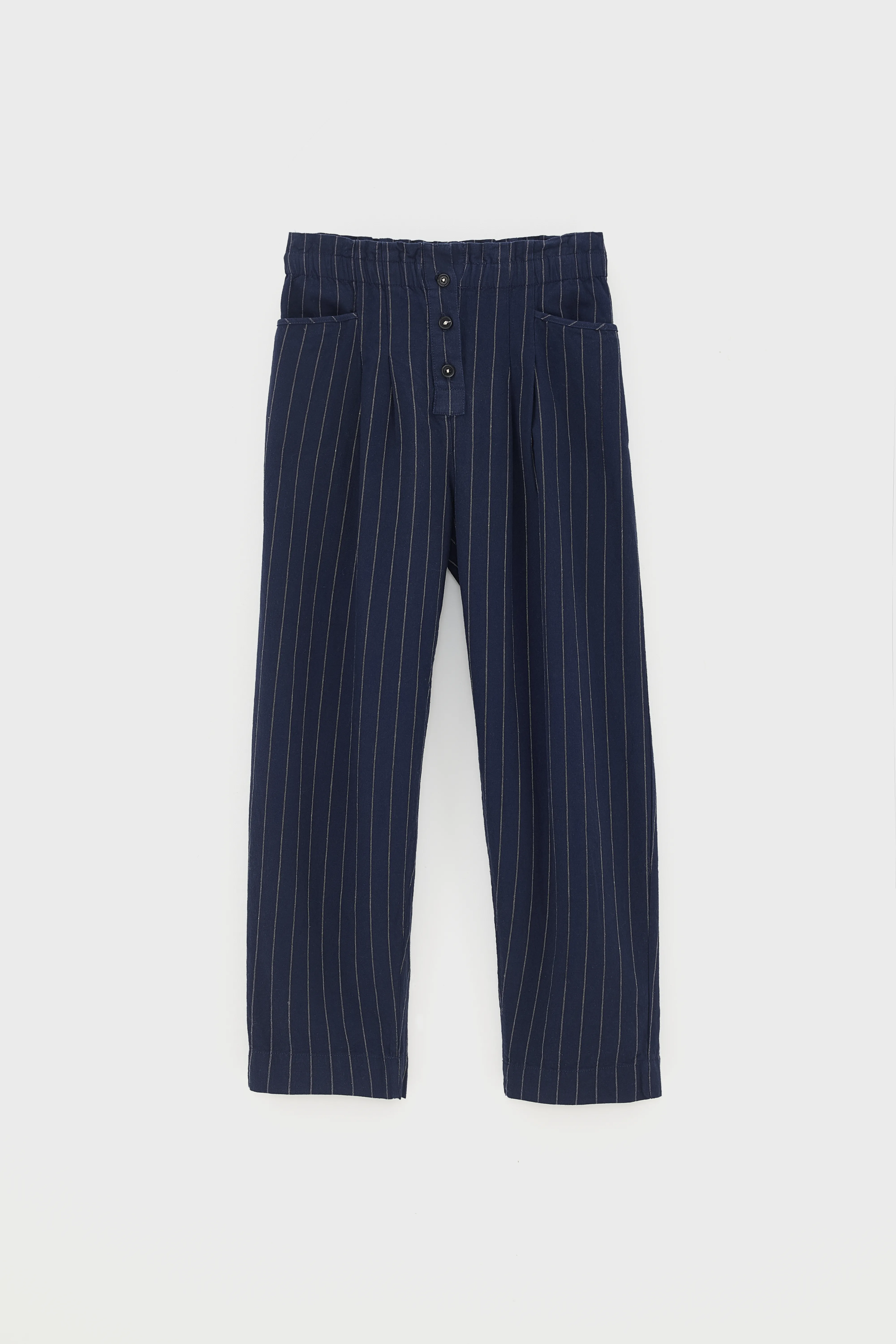 Lilo paperbag navy trousers (252 / W / STRIPE A) - Image 8
