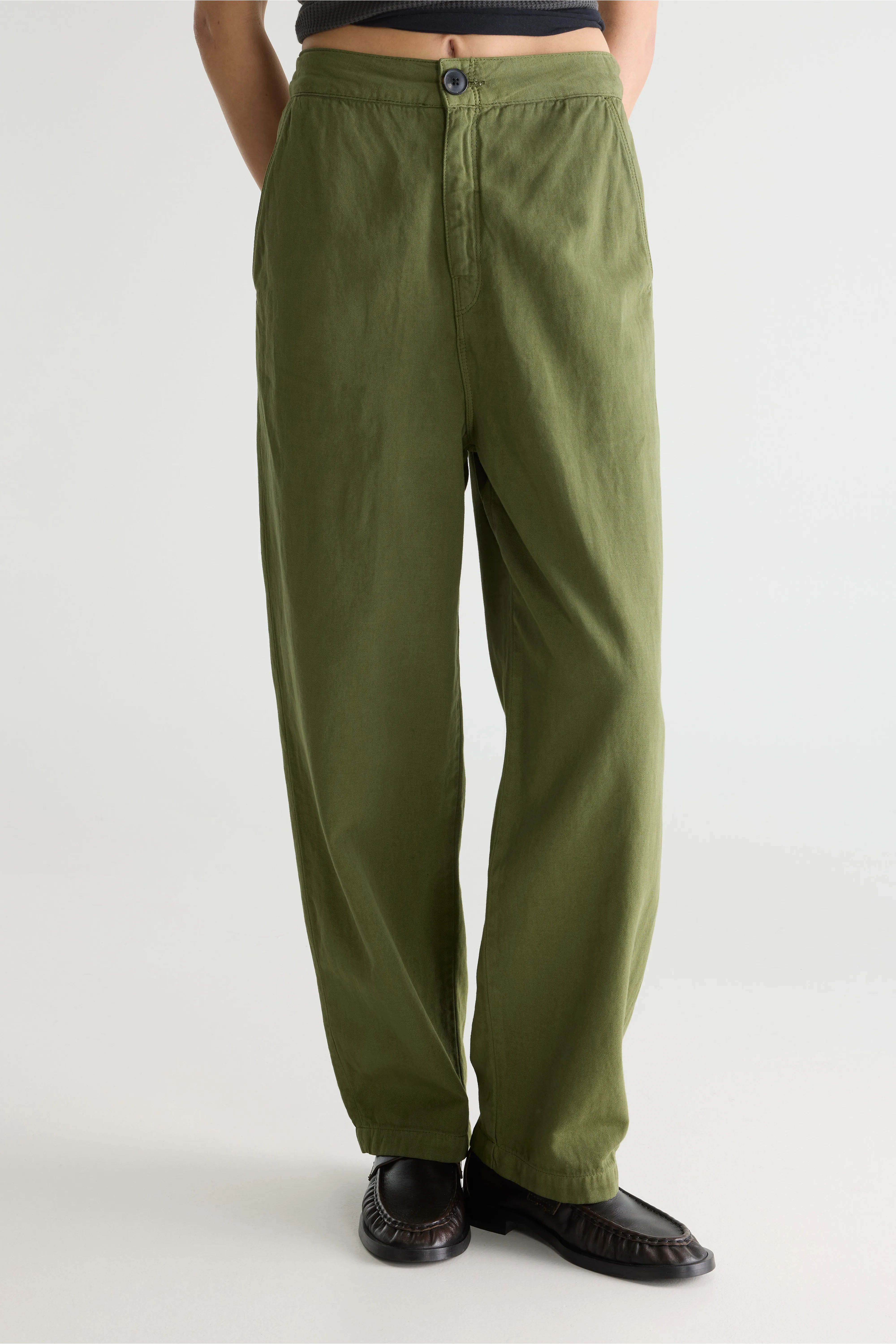 Pasop relaxed khaki trousers (252 / W / ARMY) - Image 3