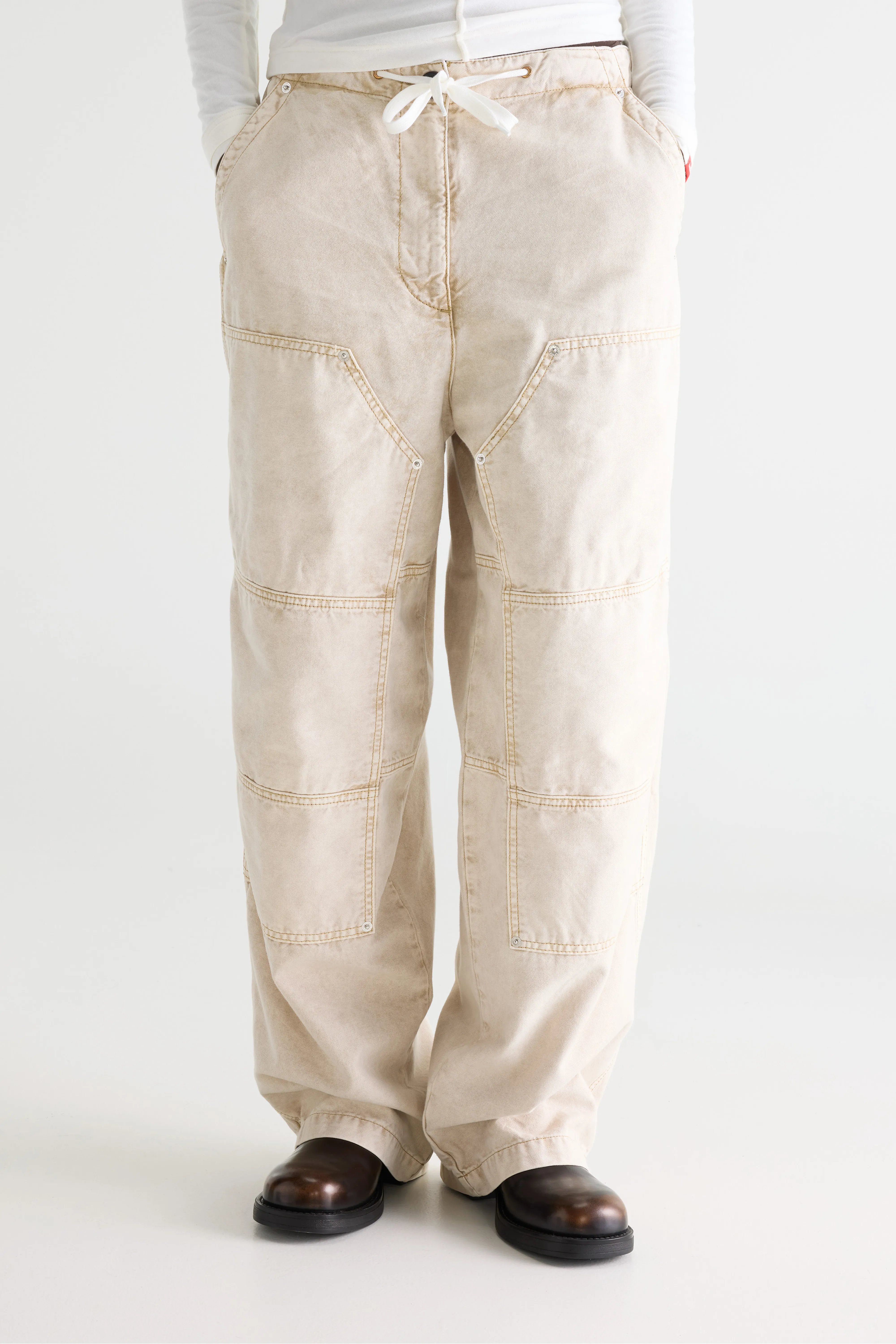 Phantom wide trousers (261 / W / BEIGE) - Image 3