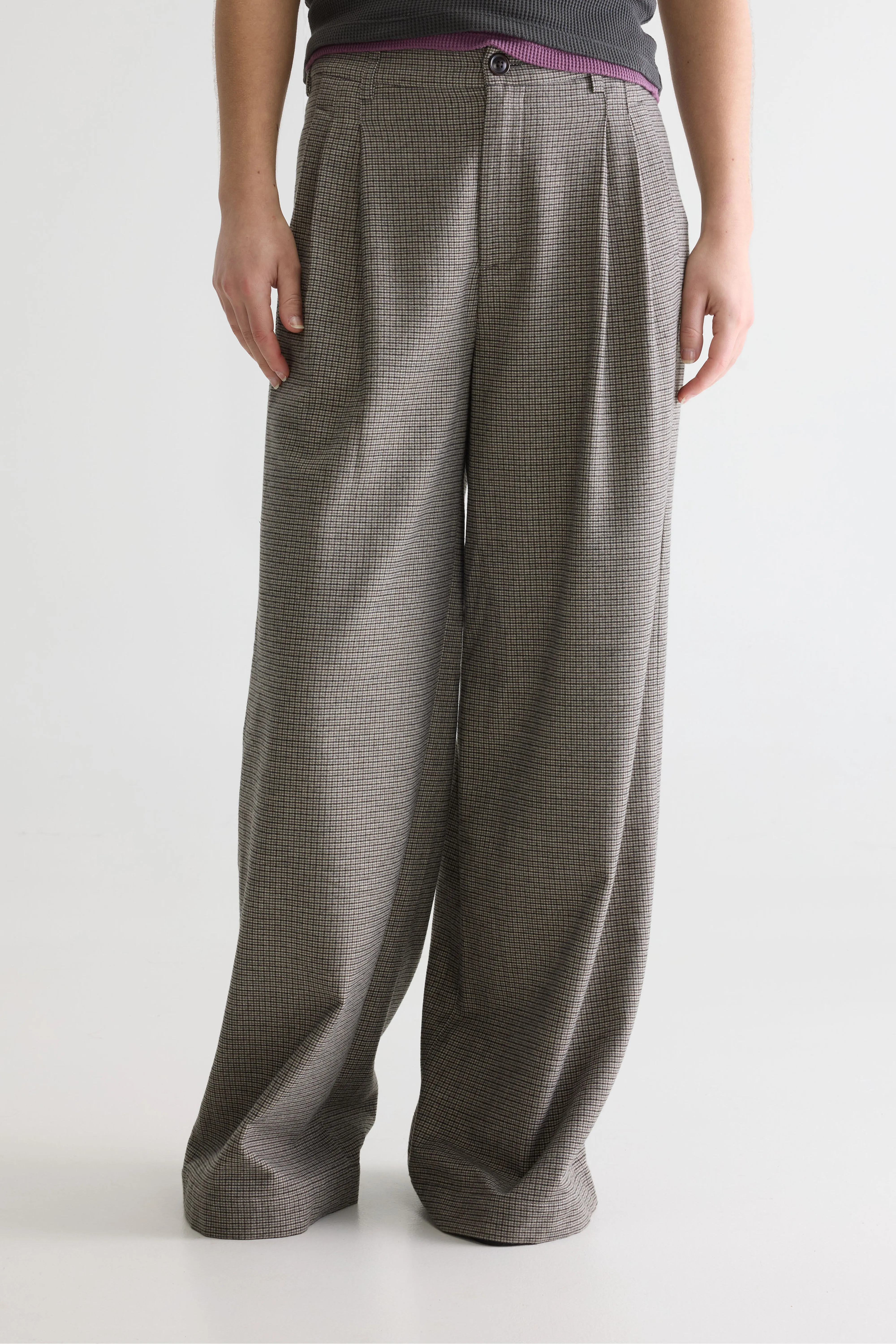 Volkert wide tailored trousers (261 / W / CHECK A) - Image 3