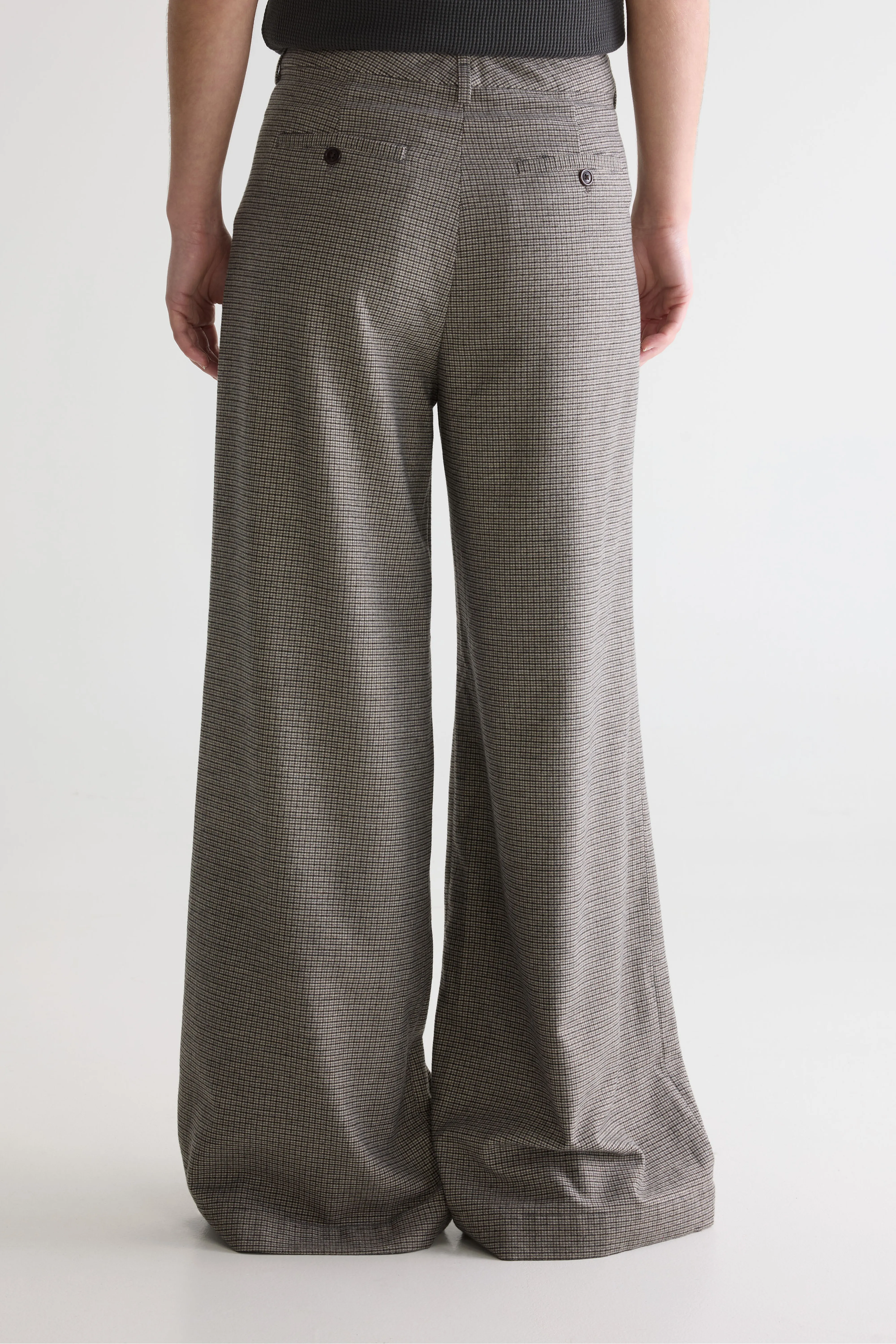 Volkert wide tailored trousers (261 / W / CHECK A) - Image 4
