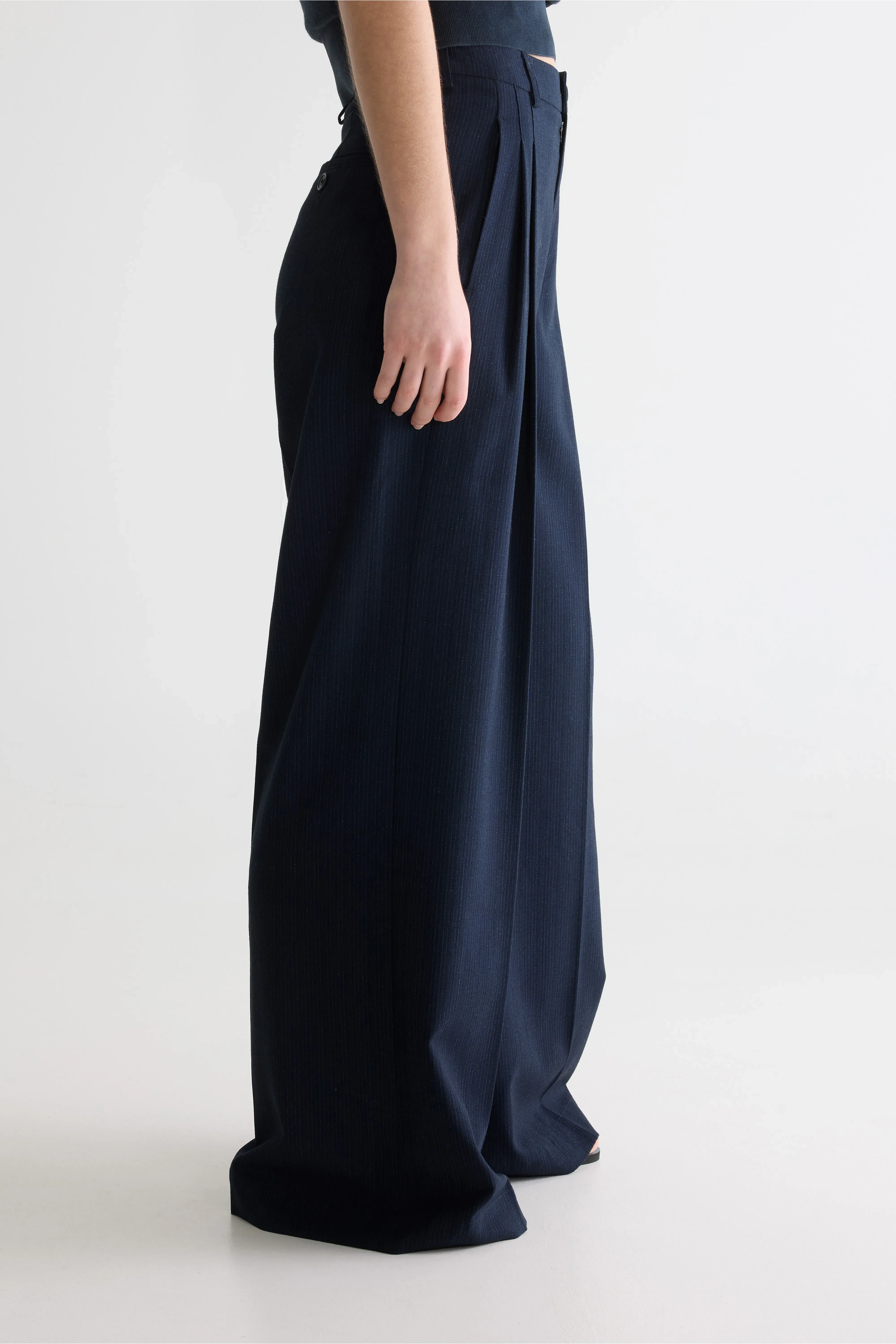 Volkert wide tailored trousers (261 / W / STRIPE A) - Image 5