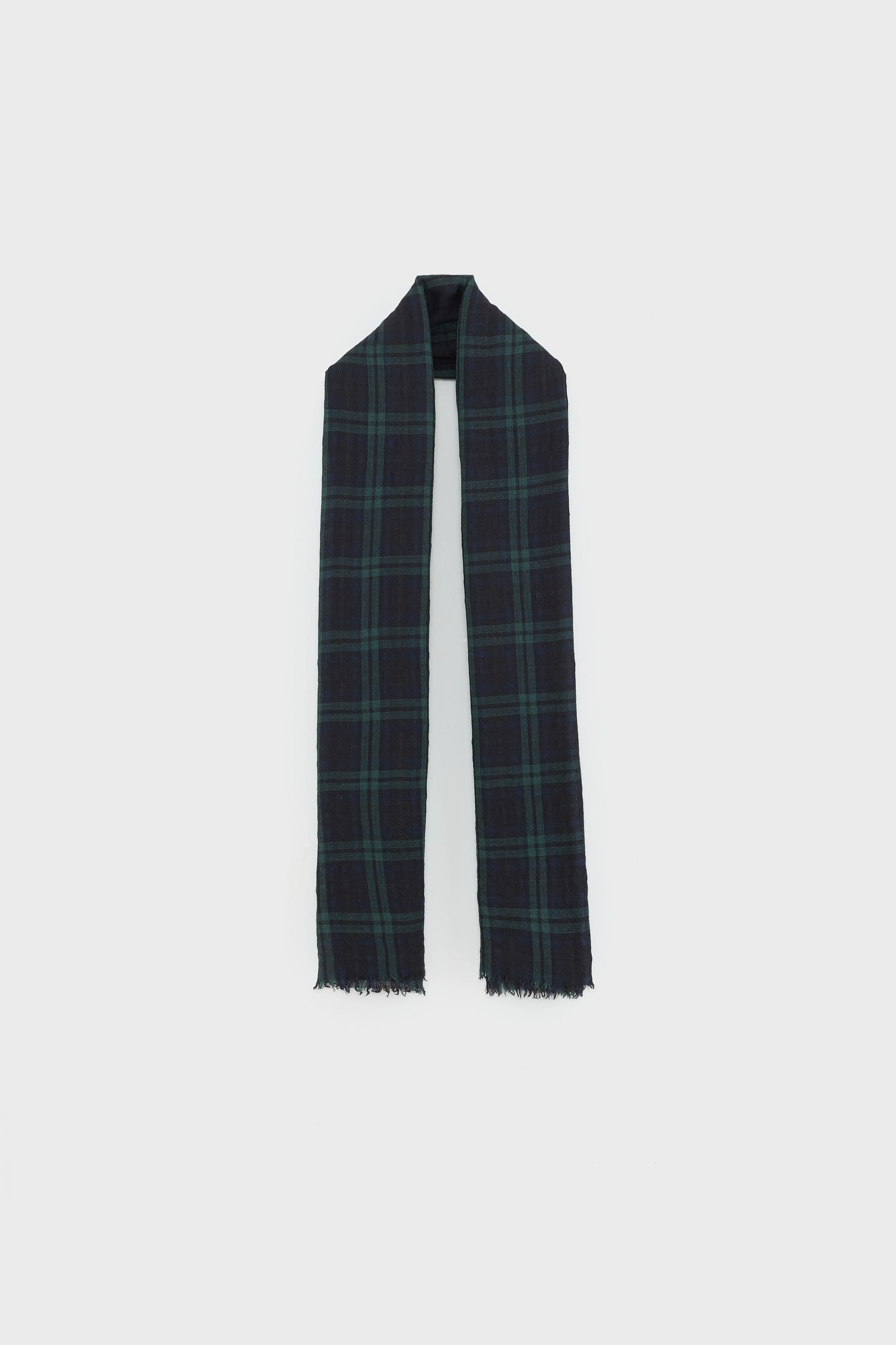 Shiki checked scarf (261 / W / CHECK A) - Image 2