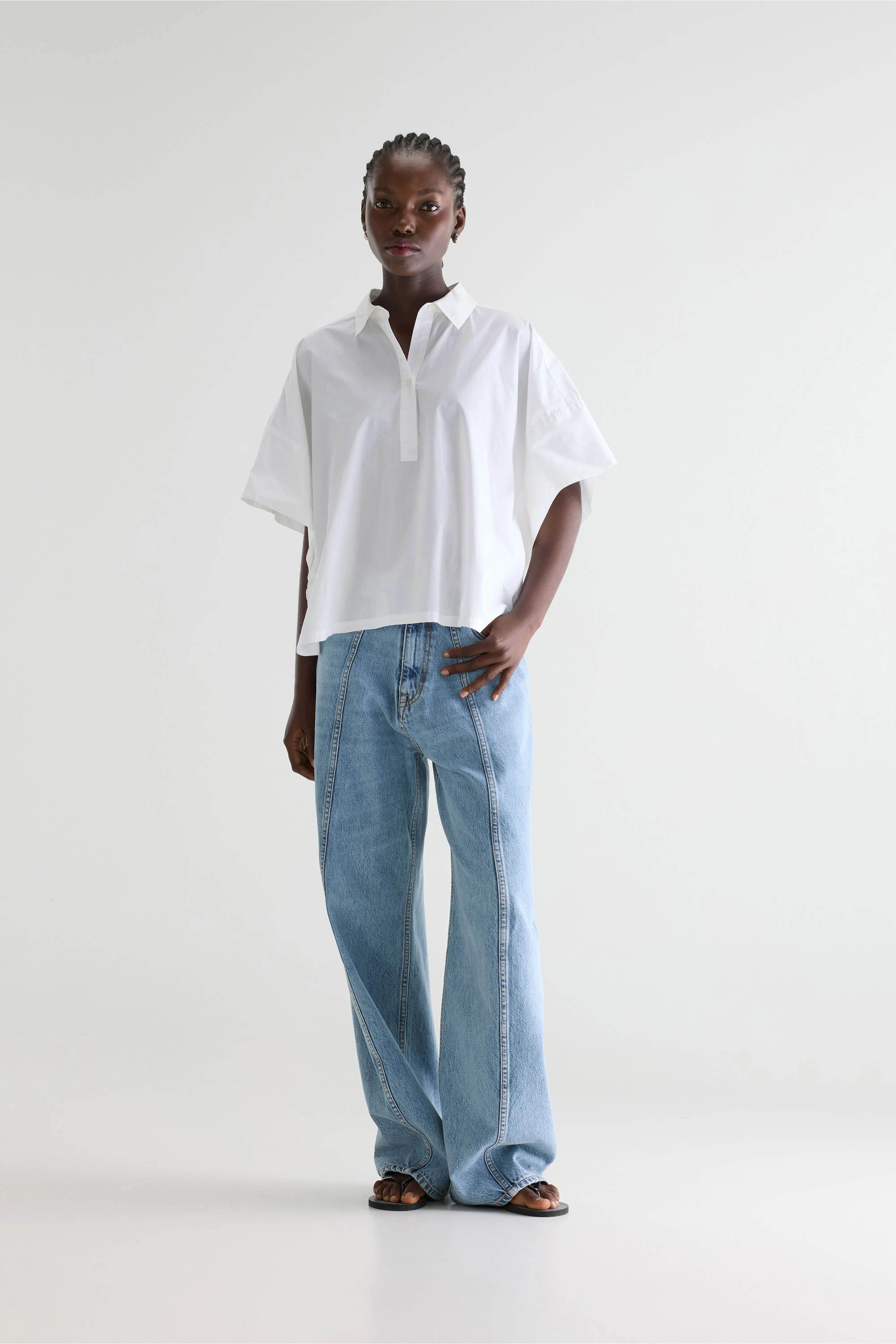 Cairn white short-sleeve shirt (252 / W / WHITE) - Image 3