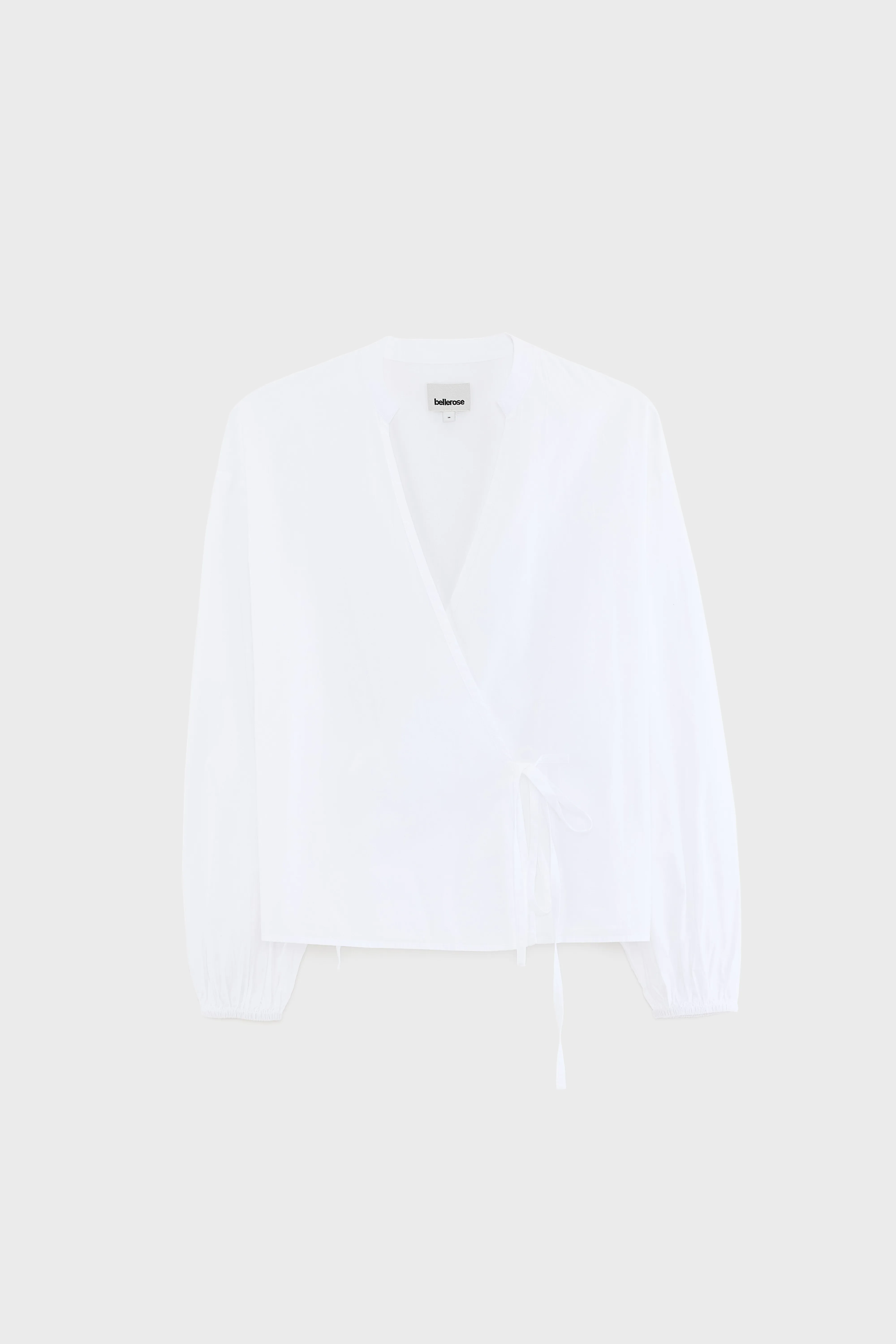 Collin wrap-front blouse (261 / W / WHITE) - Image 7
