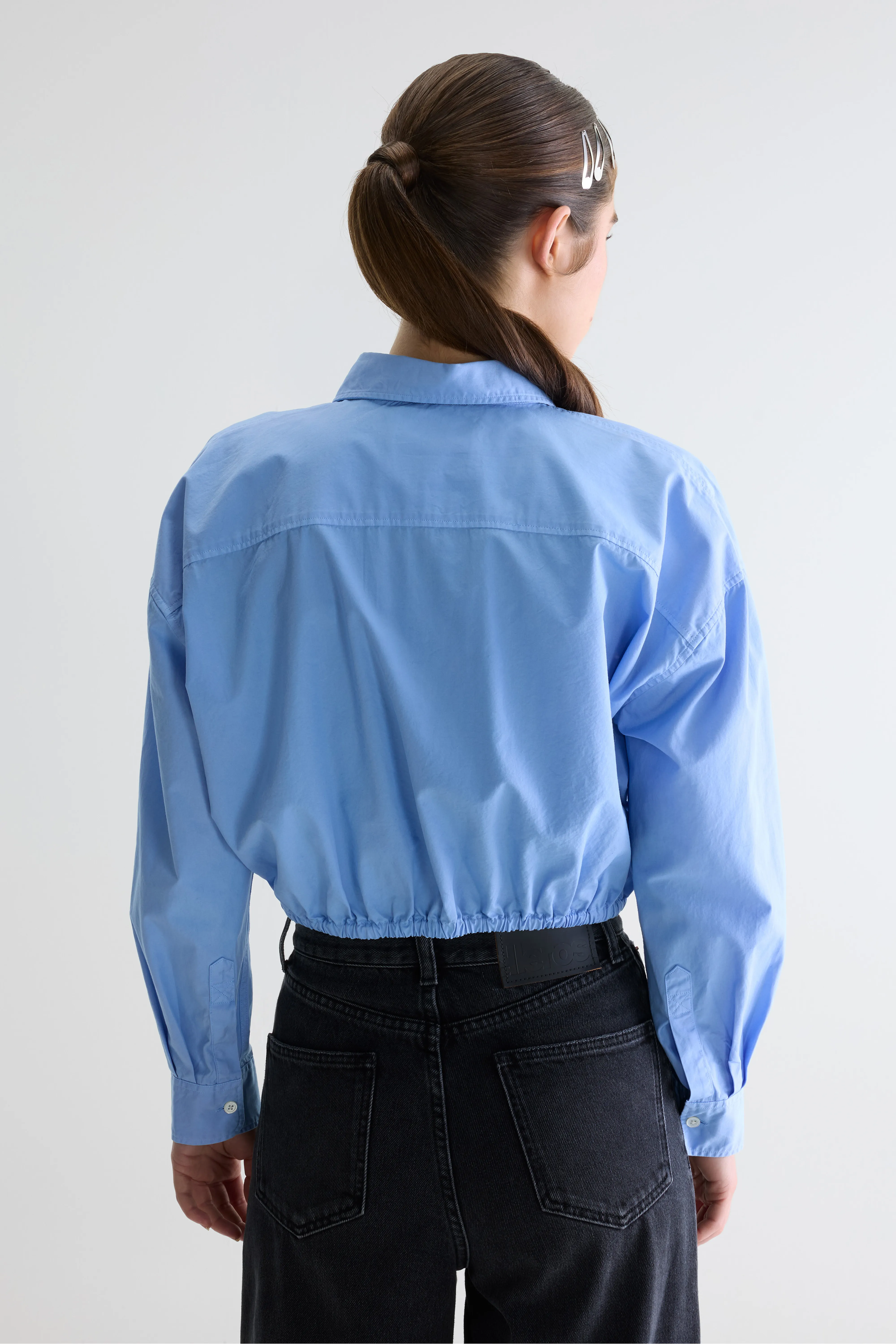 Gemma cropped shirt (261 / W / BLUE SHIRT) - Image 4