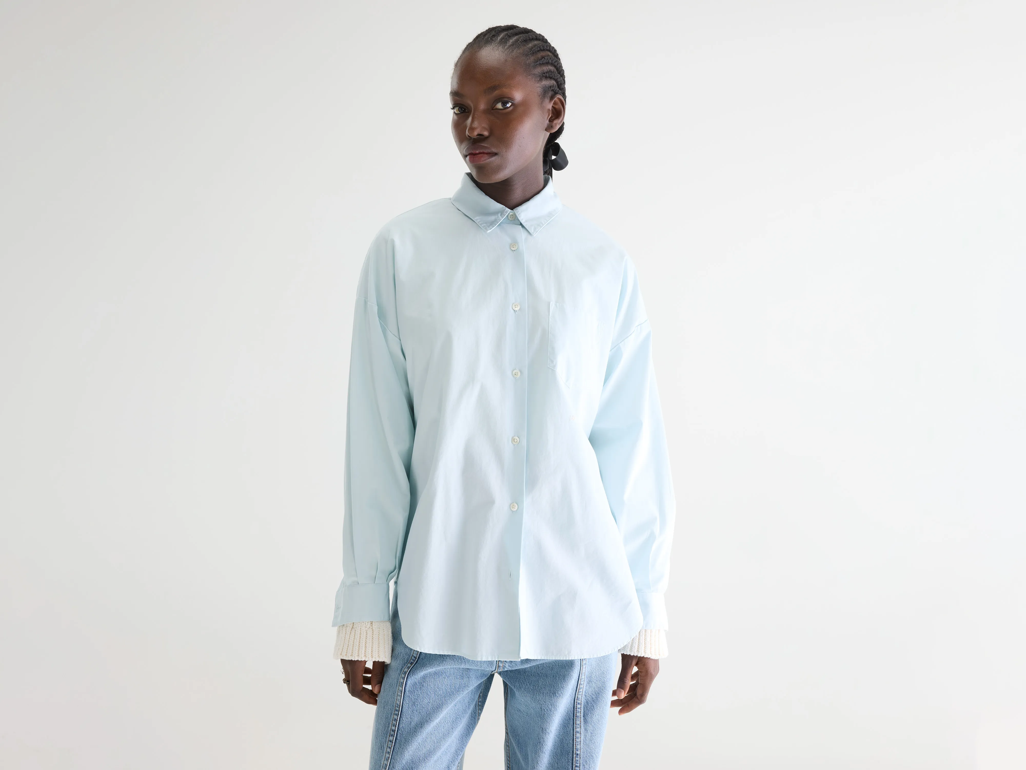 Giorgia poplin shirt (261 / W / FROST)