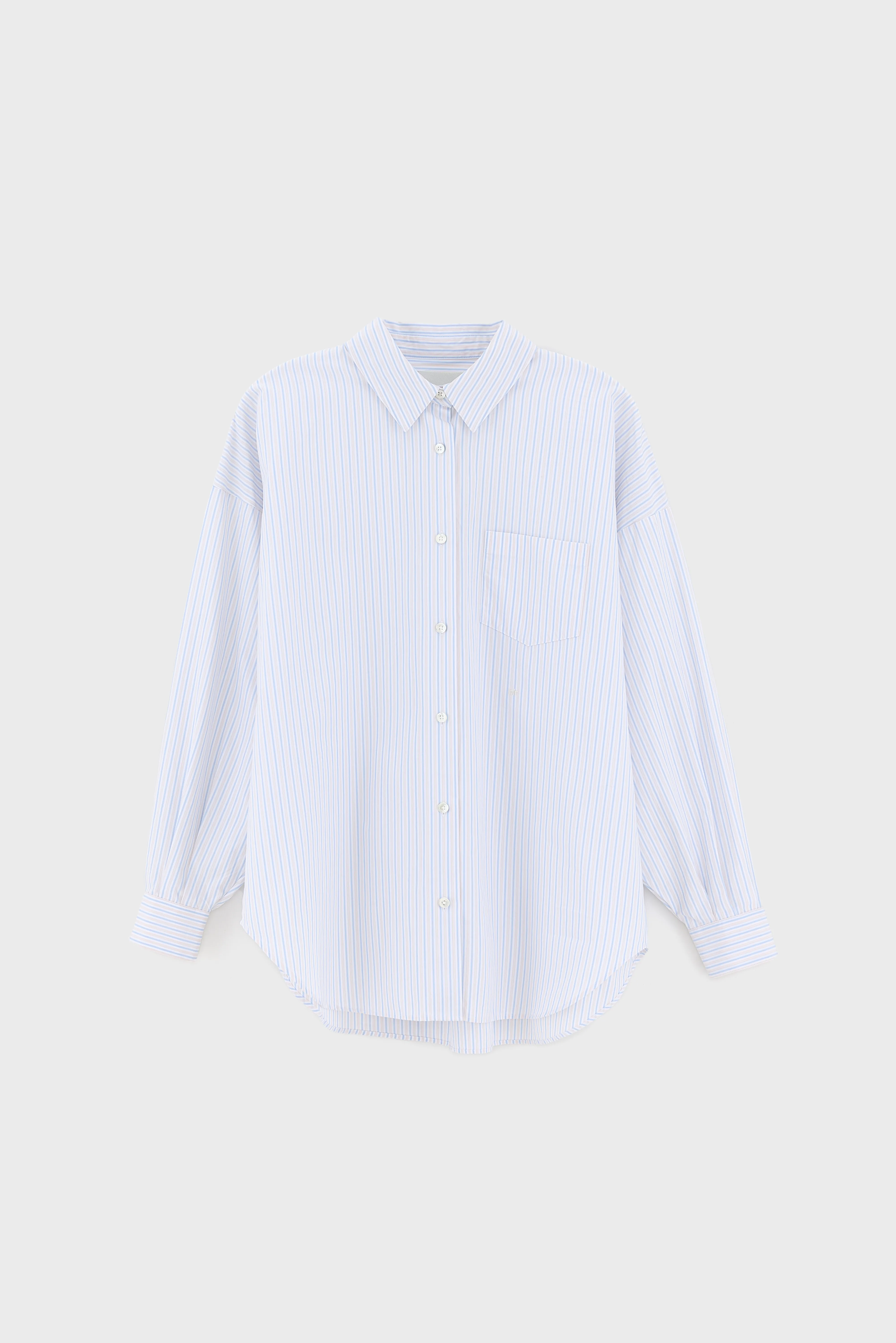 Giorgia striped poplin shirt (261 / W / STRIPE A) - Image 7