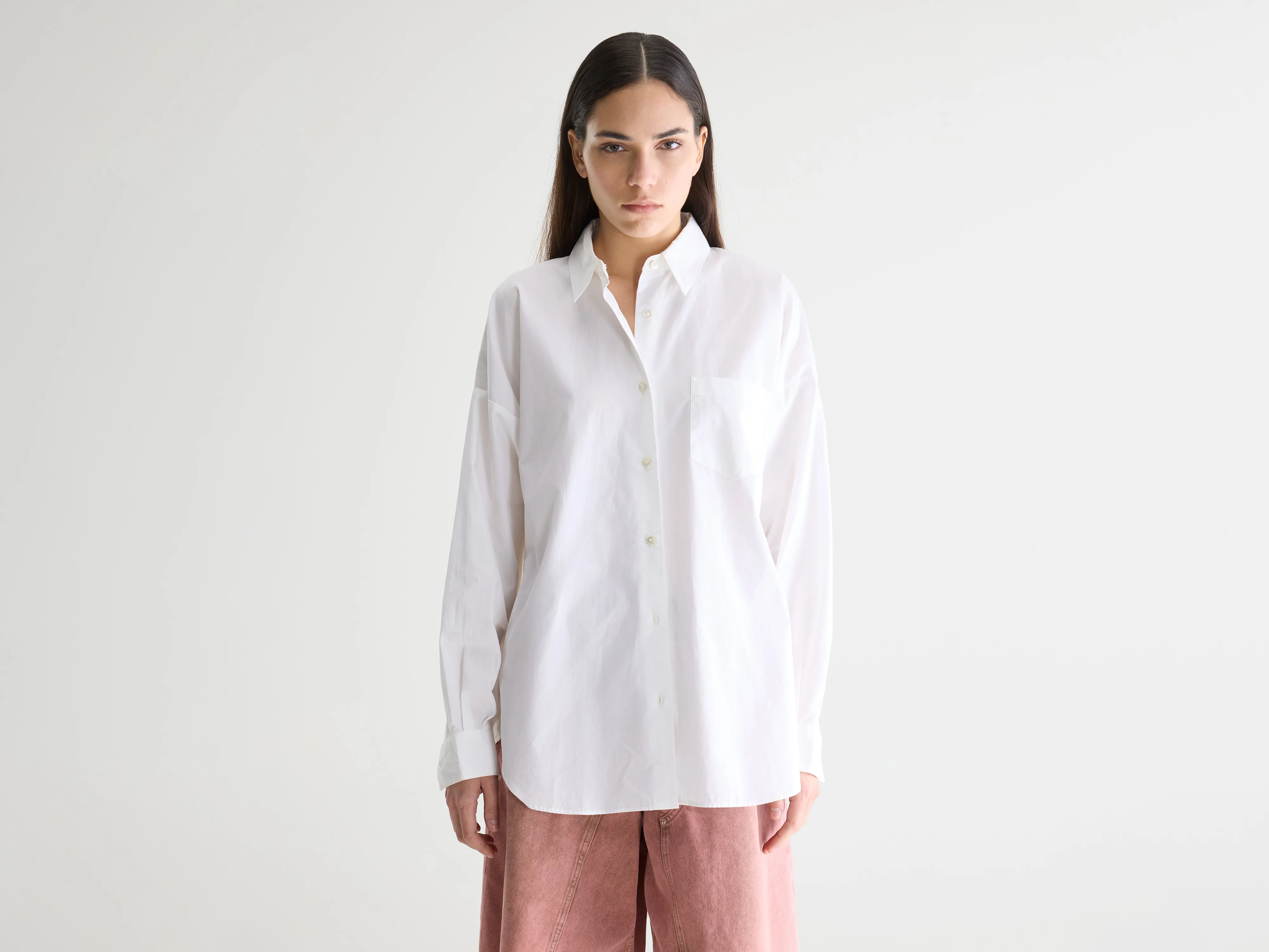 Giorgia white poplin shirt (252 / W / WHITE)