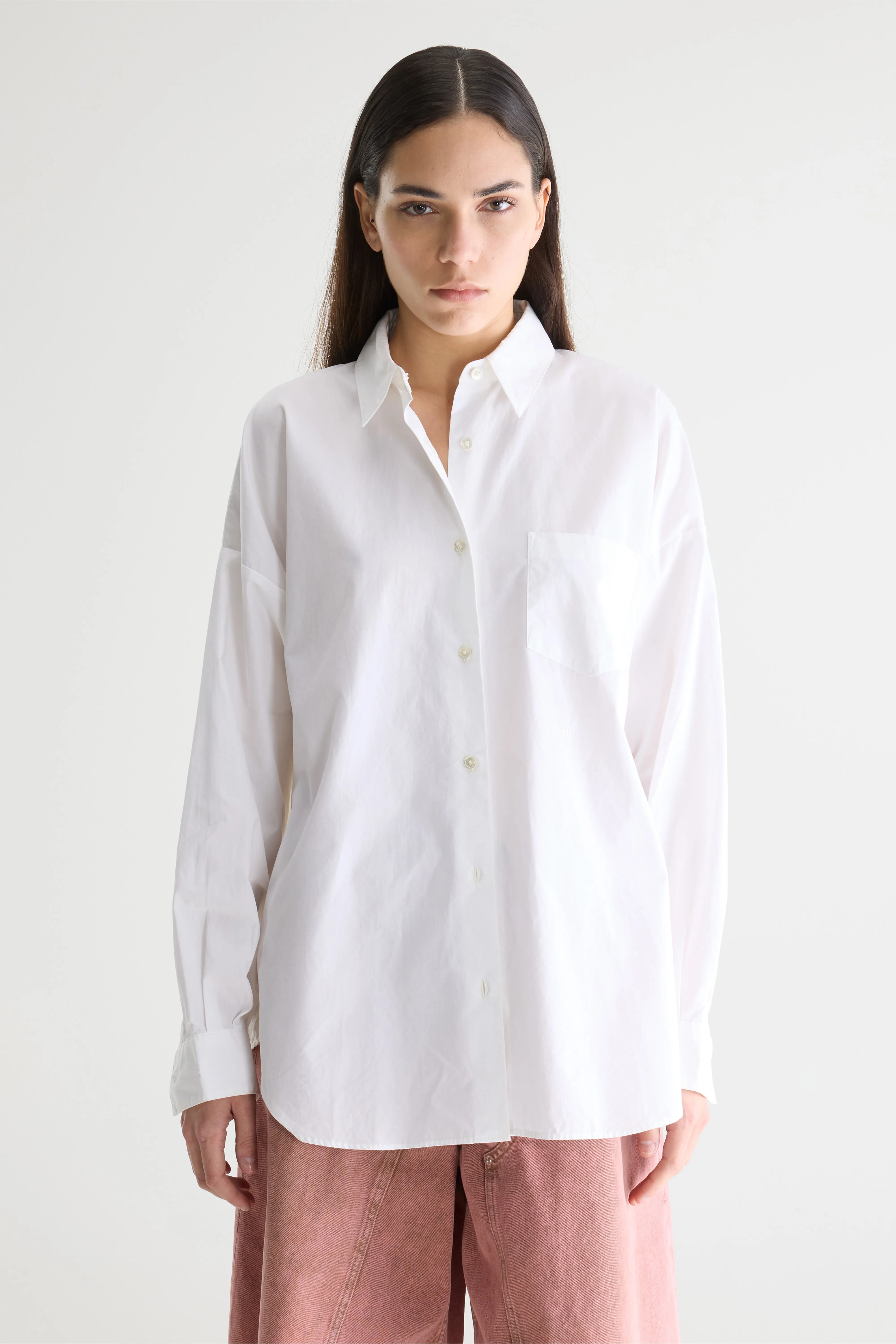 Giorgia white poplin shirt (252 / W / WHITE) - Image 2